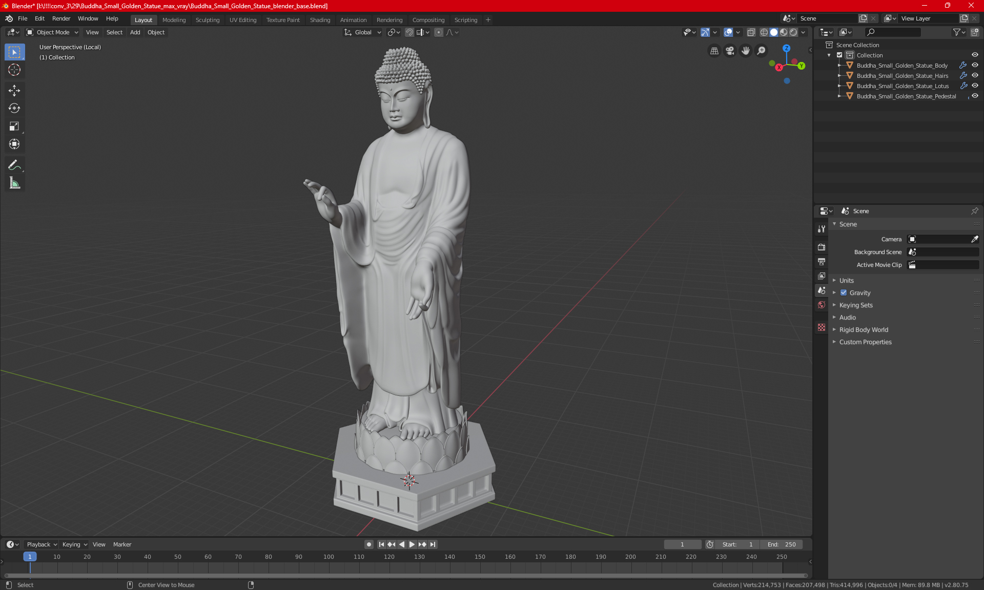 Ushiku Daibutsu Buddha 3D