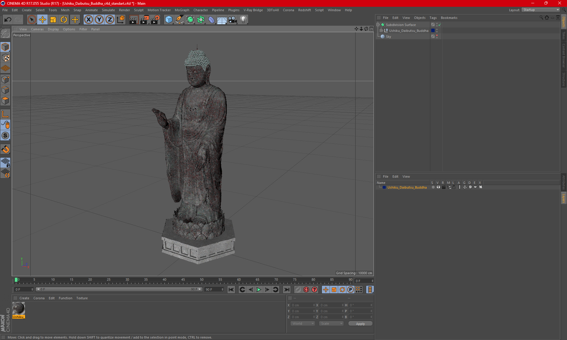Ushiku Daibutsu Buddha 3D