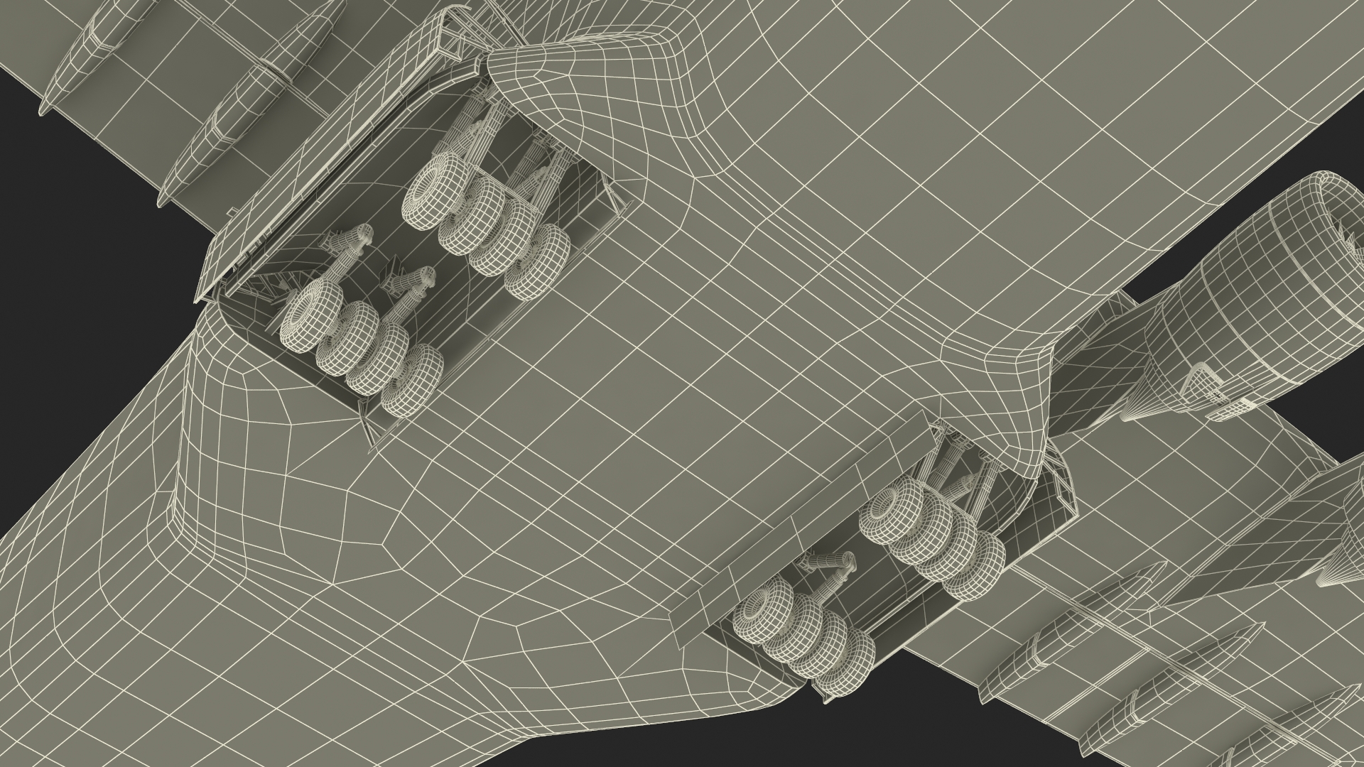 3D Giant Cargo Plane Rigged for Cinema 4D model