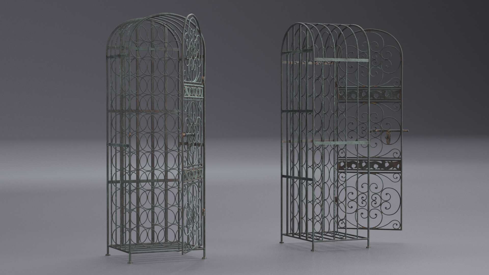 3D Wine Storage Rack Old Open