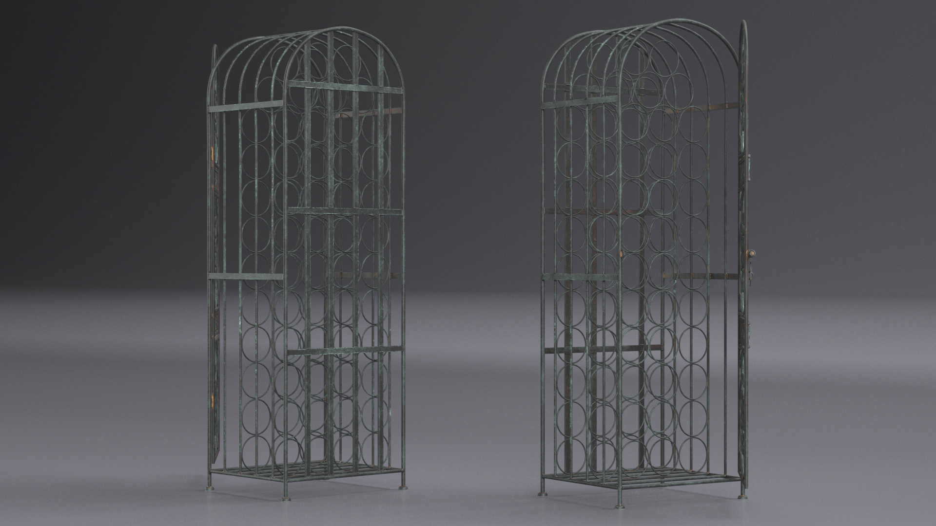 3D Wine Storage Rack Old Open