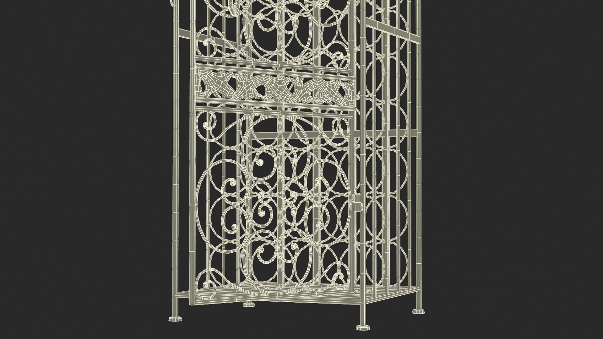 3D Wine Storage Rack Old Open