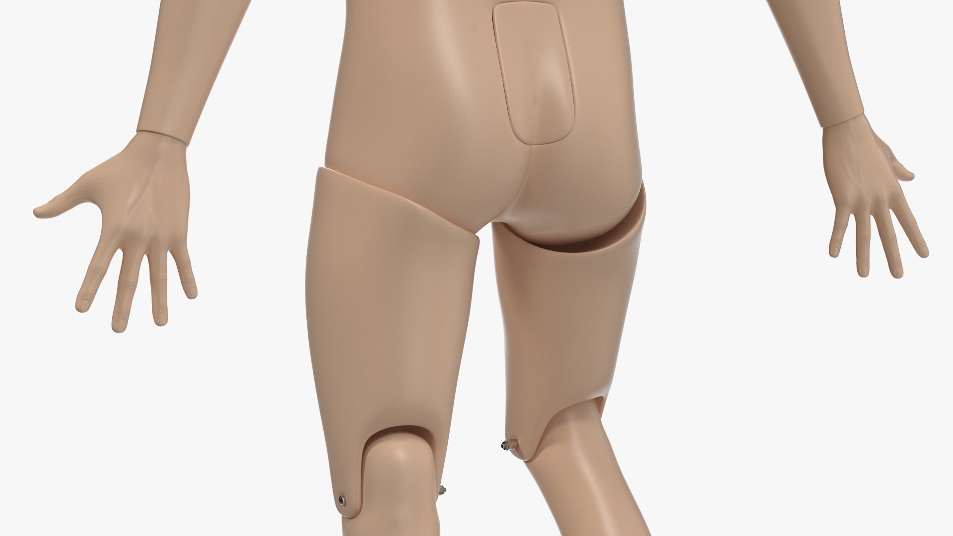 CPR First Aid Training Manikin Laying Pose 3D