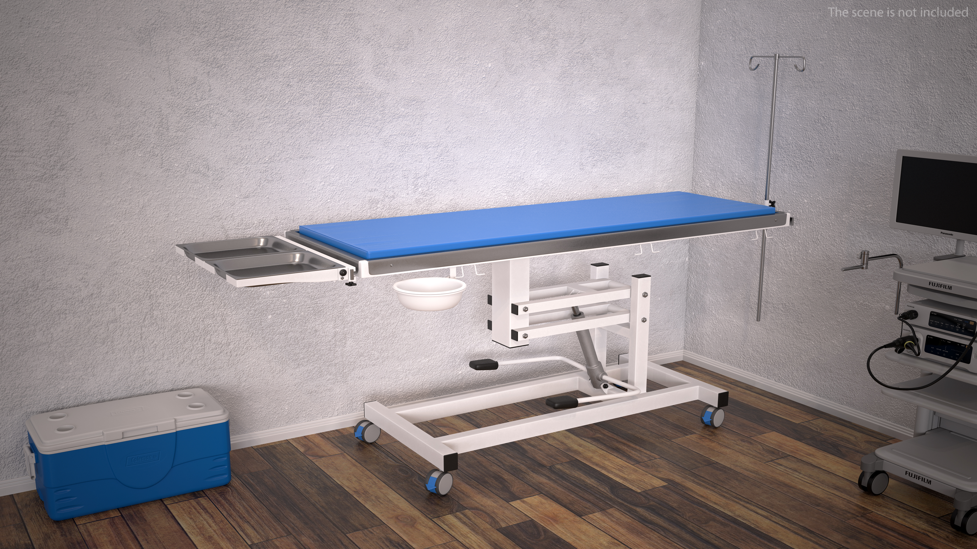 Examination Table for Veterinary Rigged 3D model