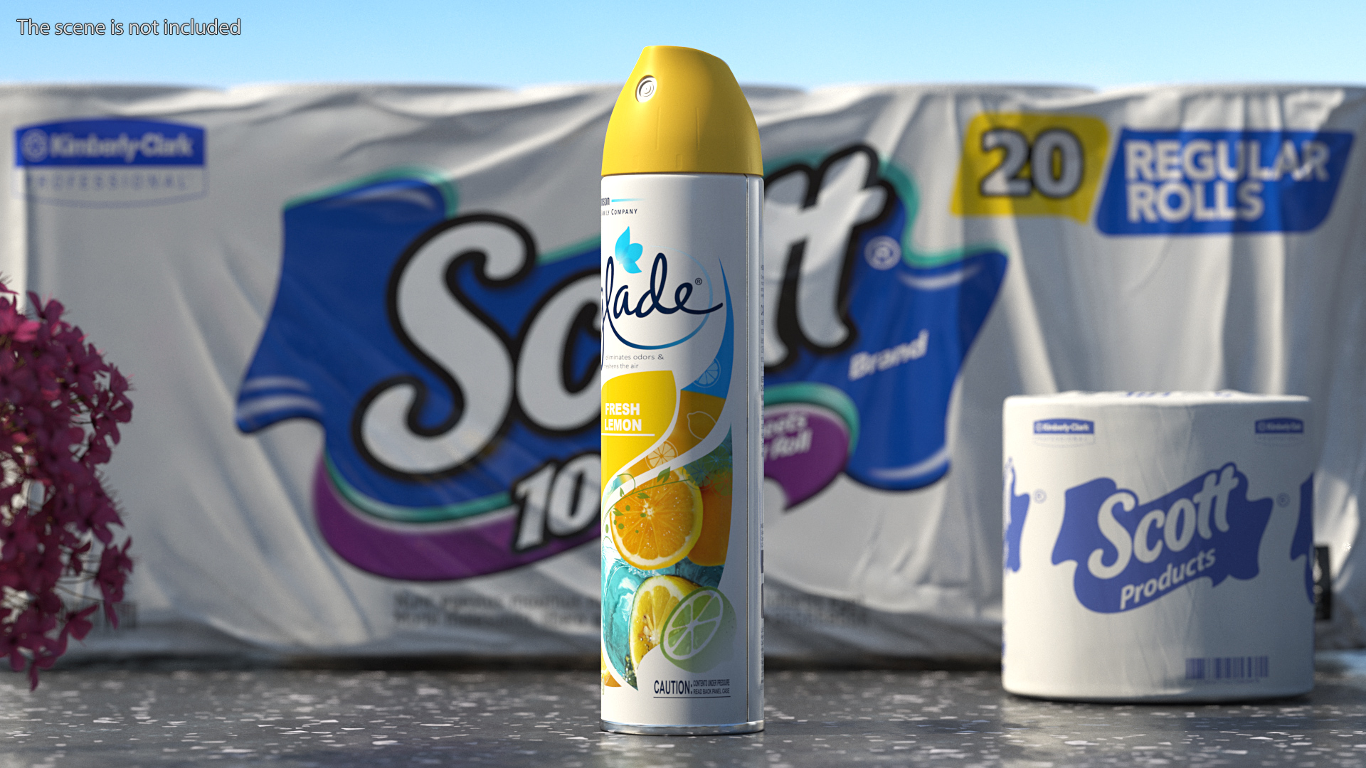 3D model Glade Air Freshener Aerosol Spray Lemon Fresh