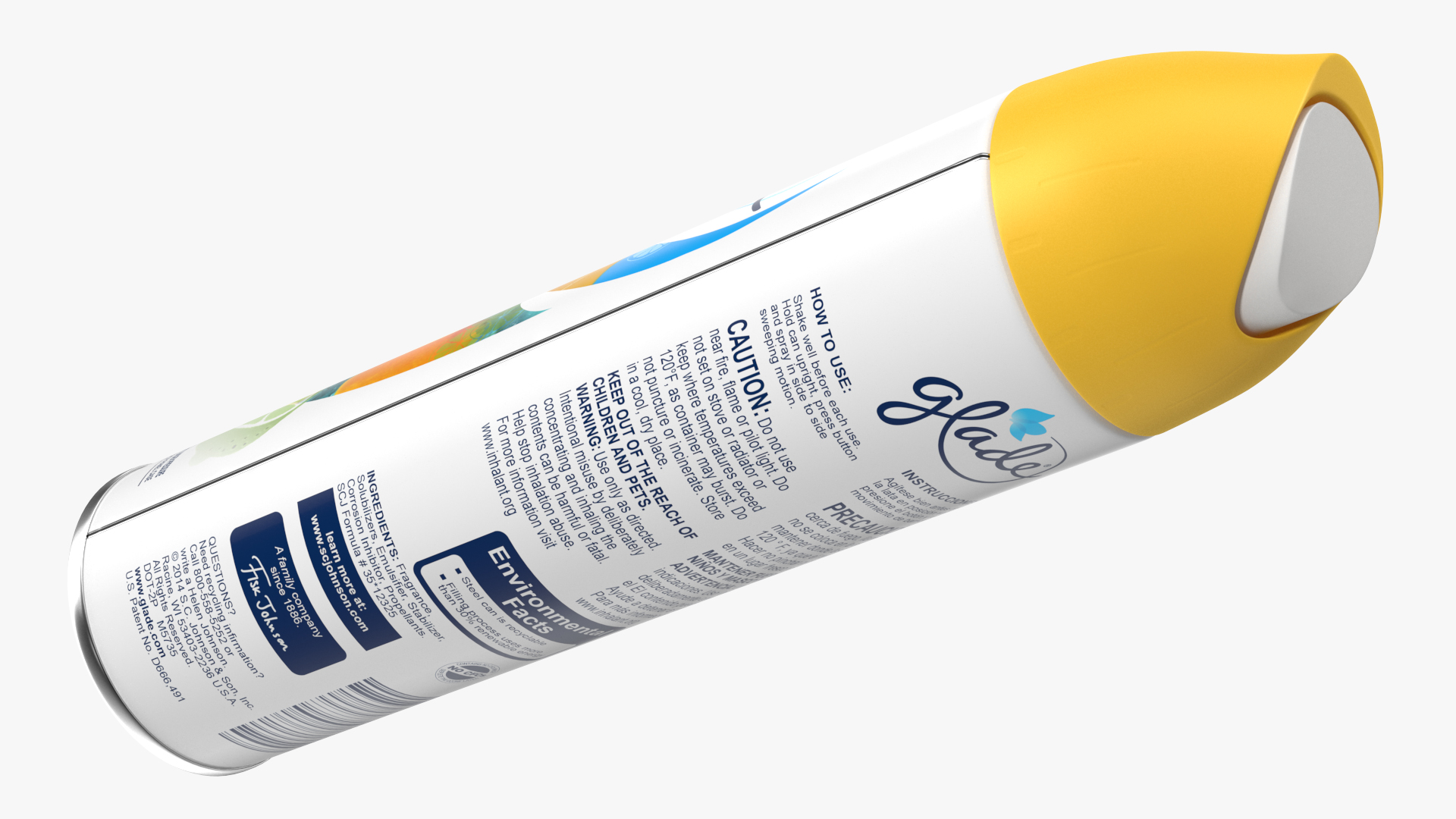 3D model Glade Air Freshener Aerosol Spray Lemon Fresh