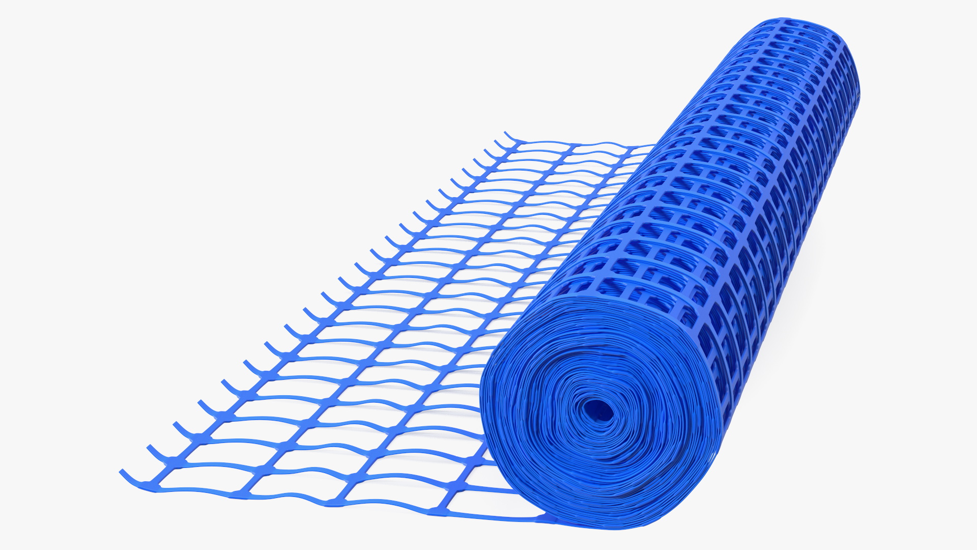 3D Barrier Fence Roll Blue model