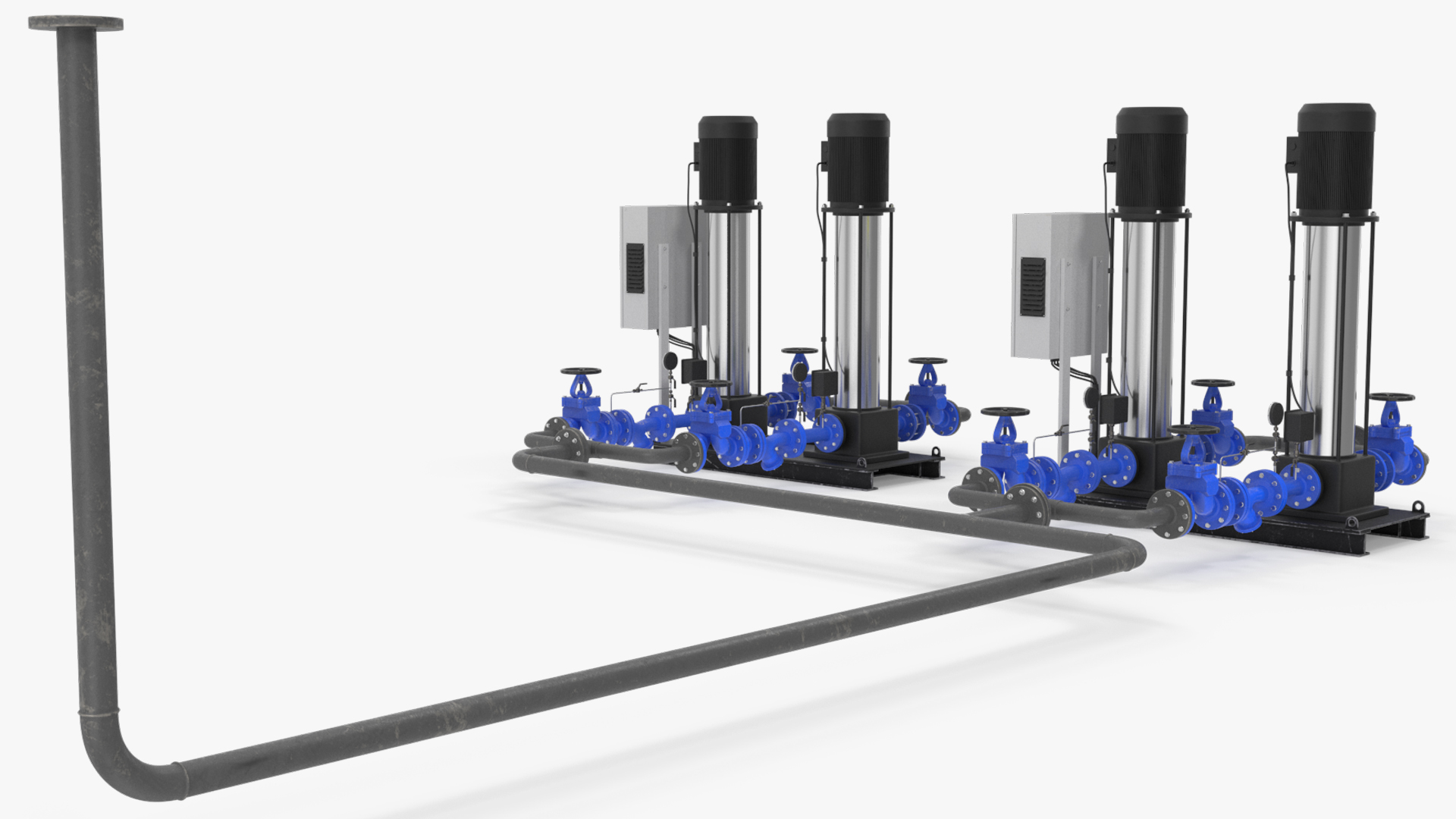 Multistage Pump System with Valve Manifold - view 4
