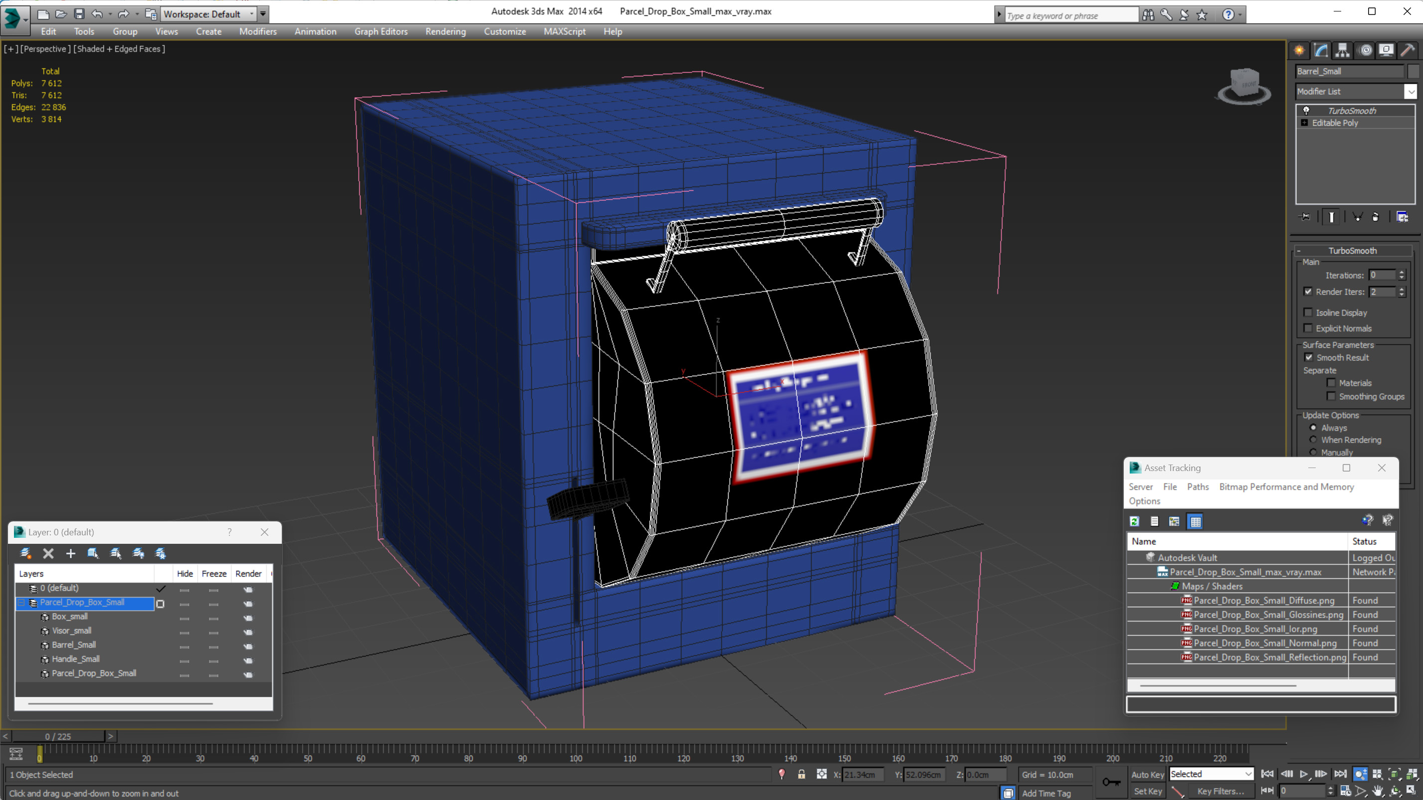 3D Parcel Drop Box Small