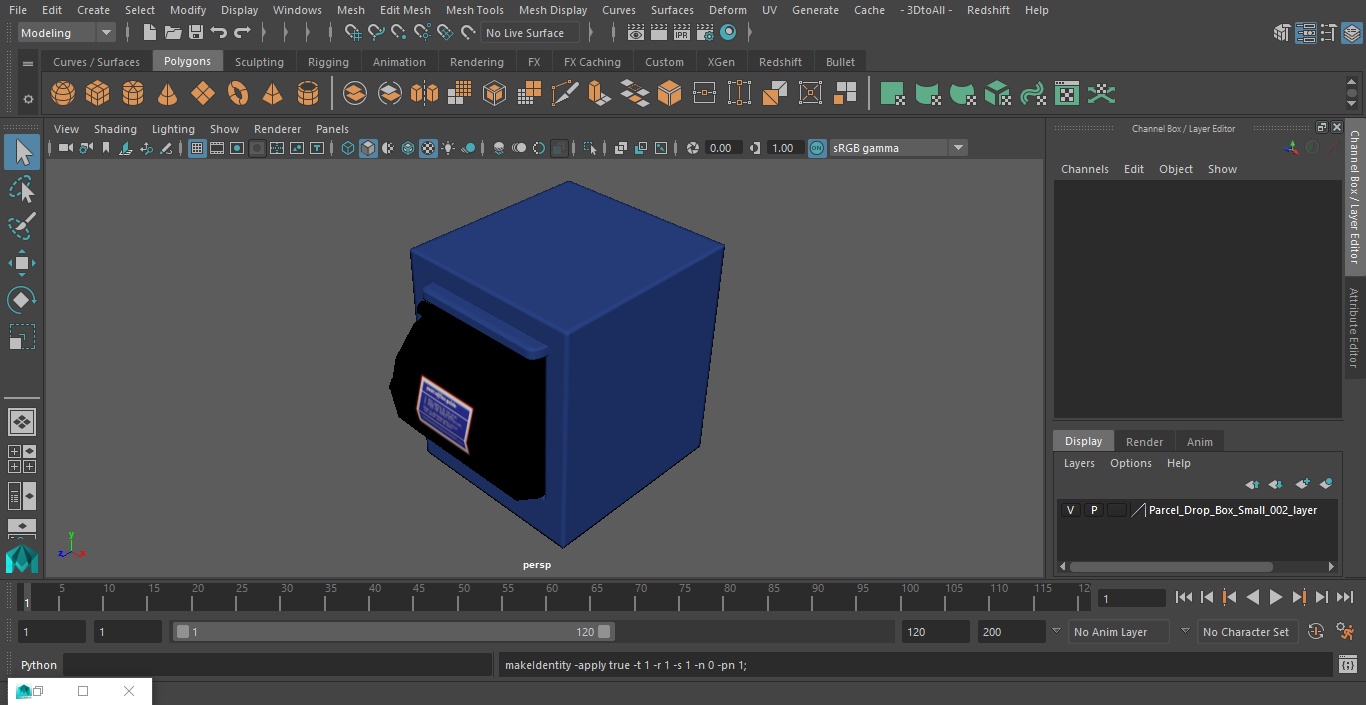 3D Parcel Drop Box Small