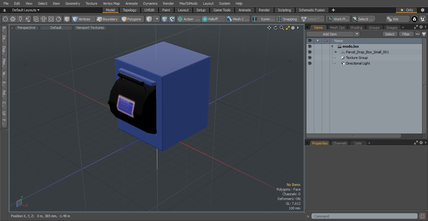 3D Parcel Drop Box Small