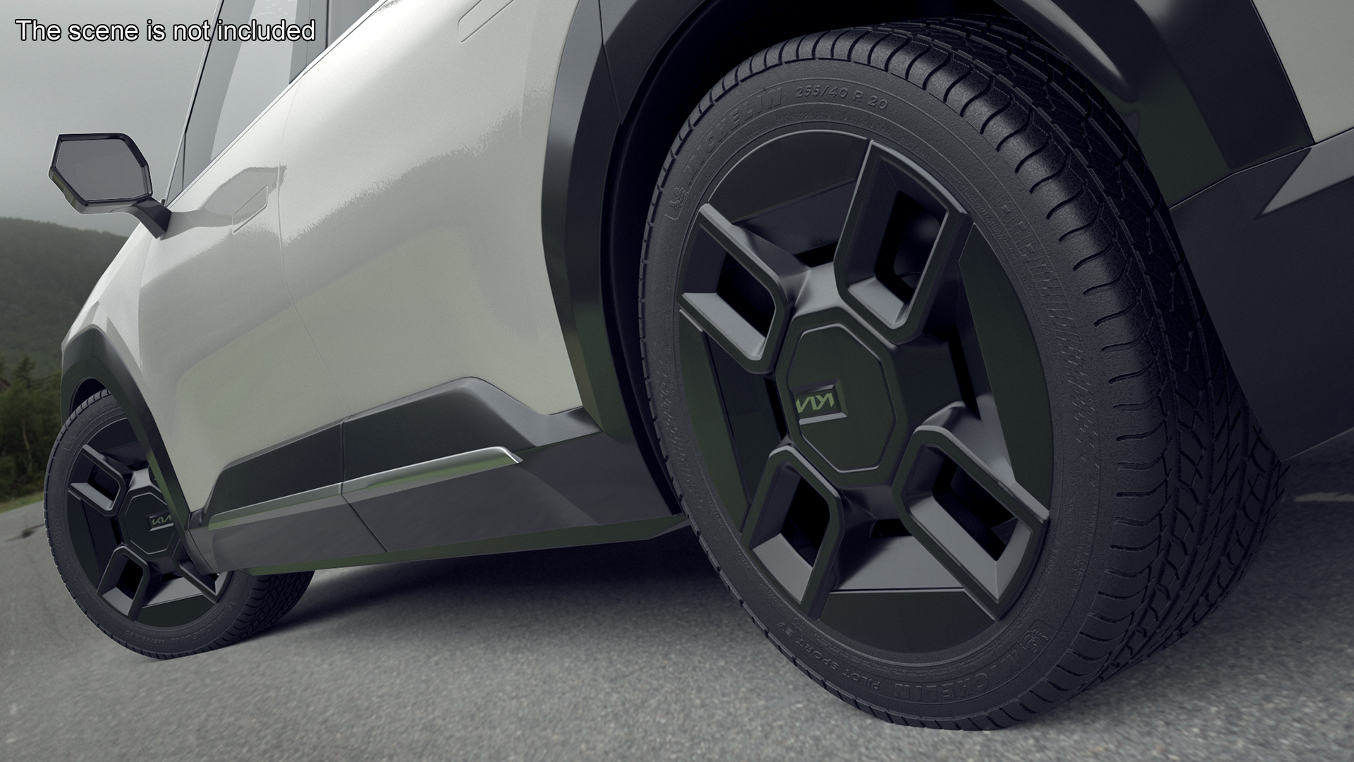 KIA Automobile Wheel and Suspension Assembly 3D model