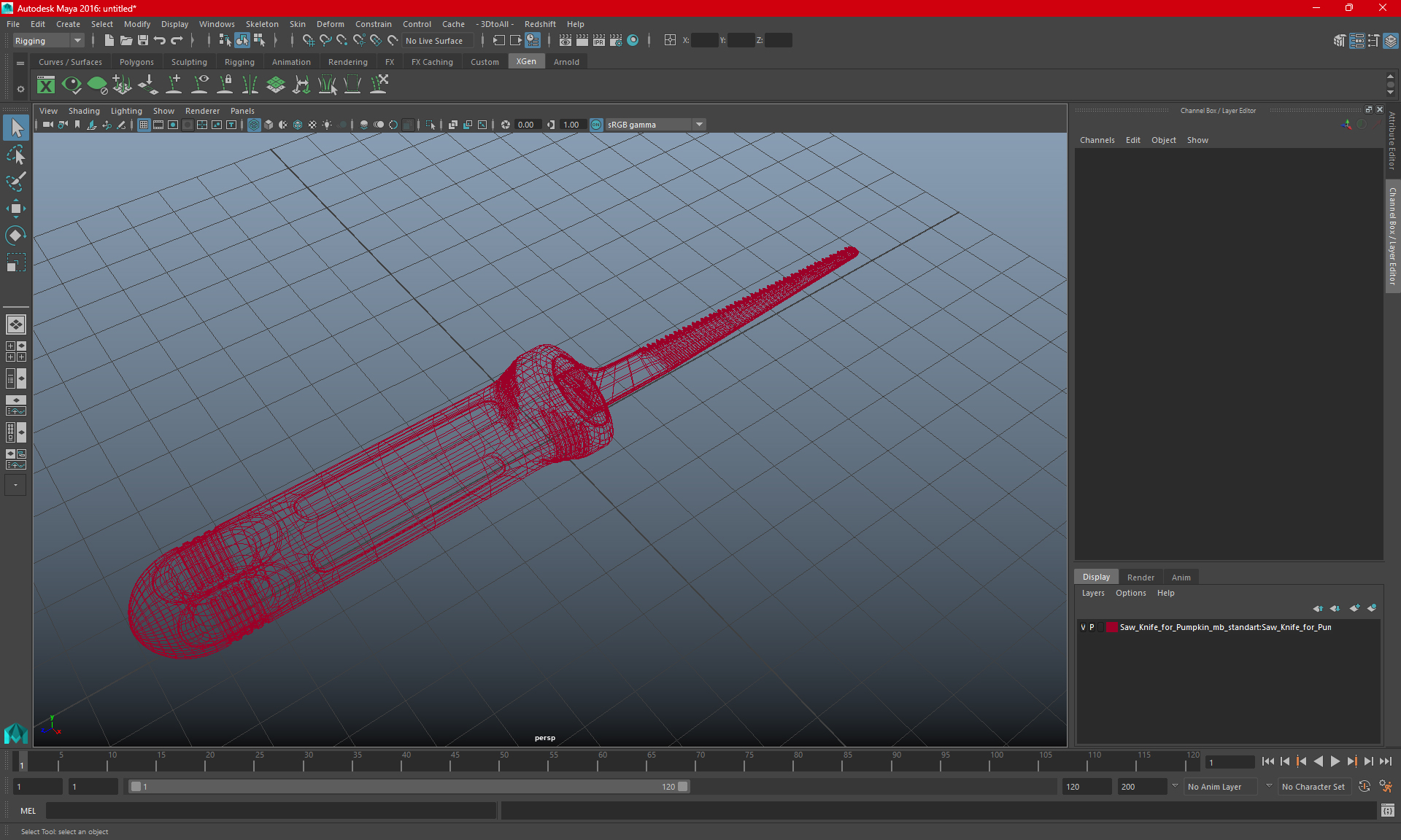 3D Saw Knife for Pumpkin