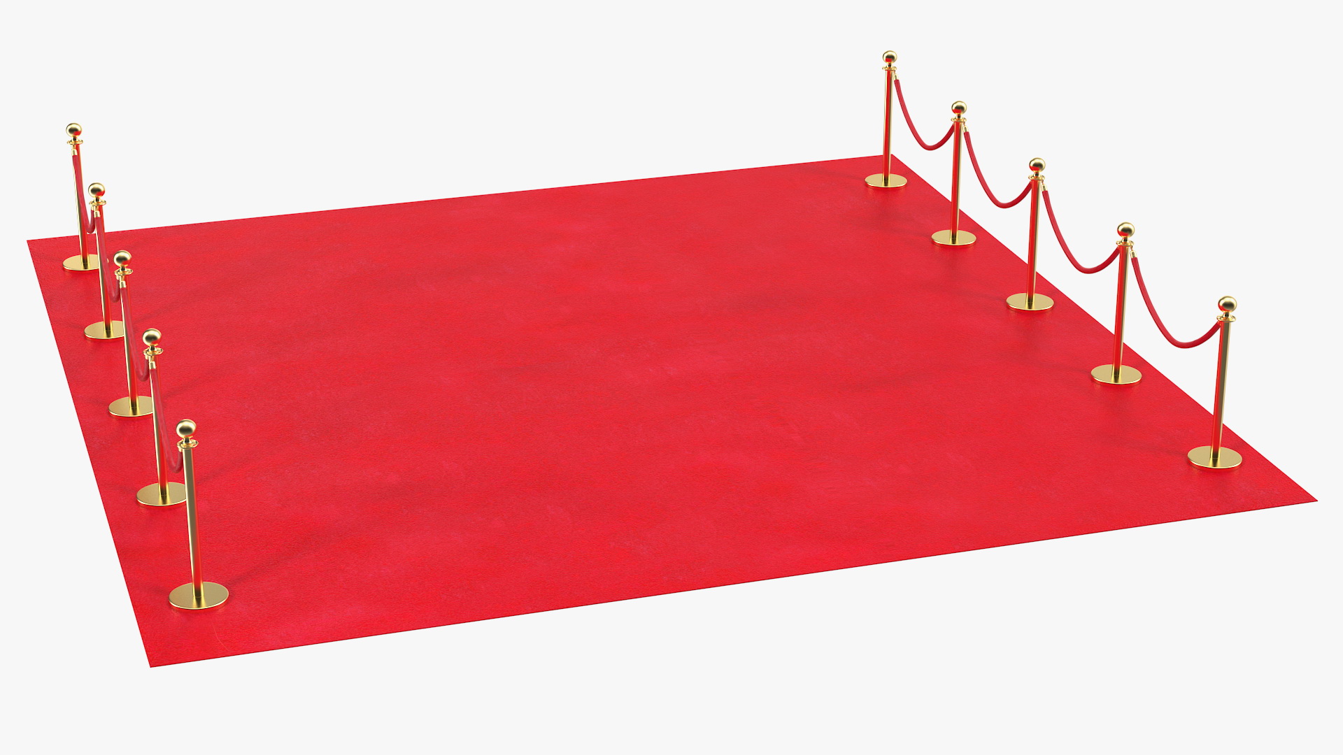 3D Red Carpet Scene