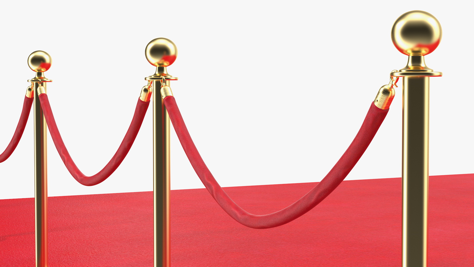 3D Red Carpet Scene