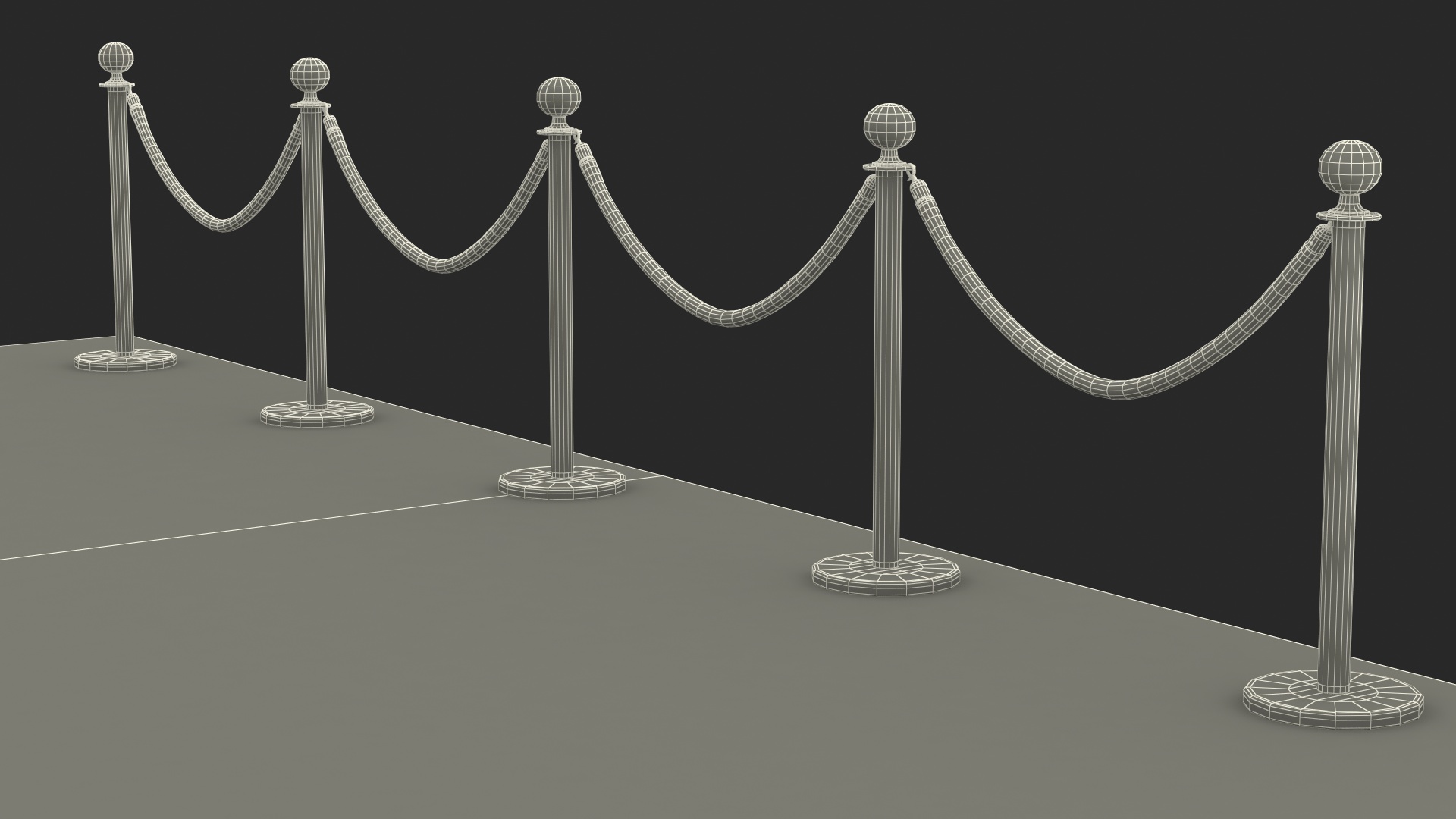 3D Red Carpet Scene