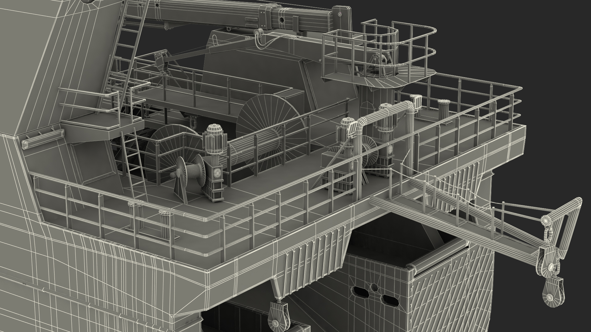 ARAHO Freezer Processor Factory Trawler 3D model