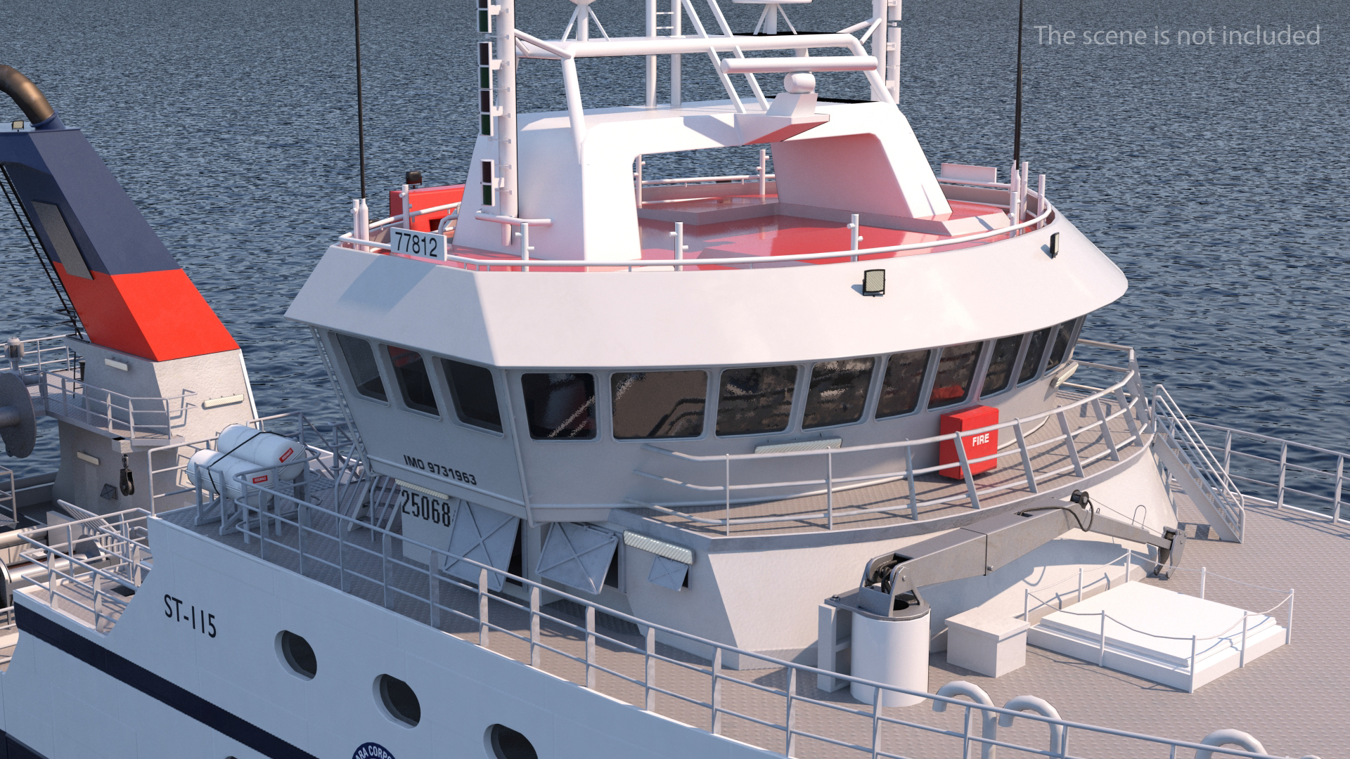 ARAHO Freezer Processor Factory Trawler 3D model