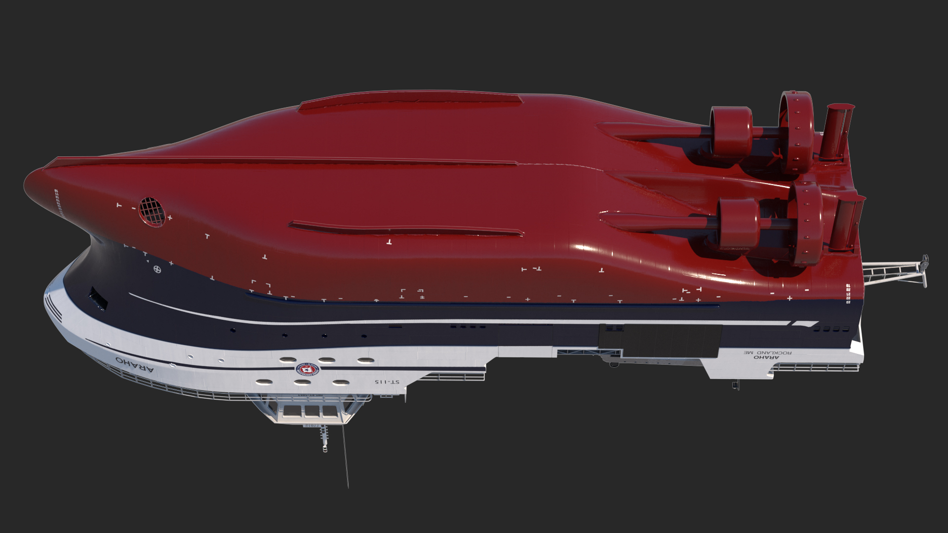 ARAHO Freezer Processor Factory Trawler 3D model