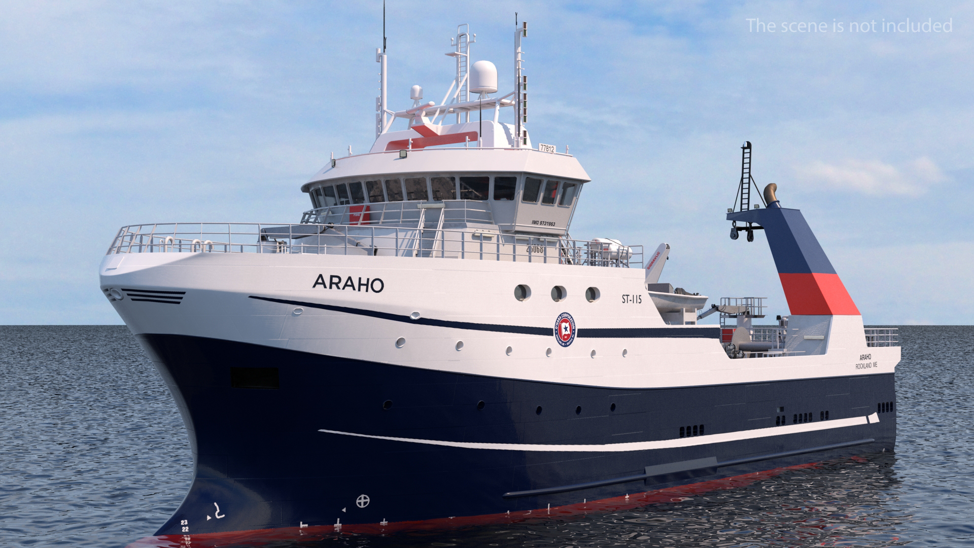 ARAHO Freezer Processor Factory Trawler 3D model