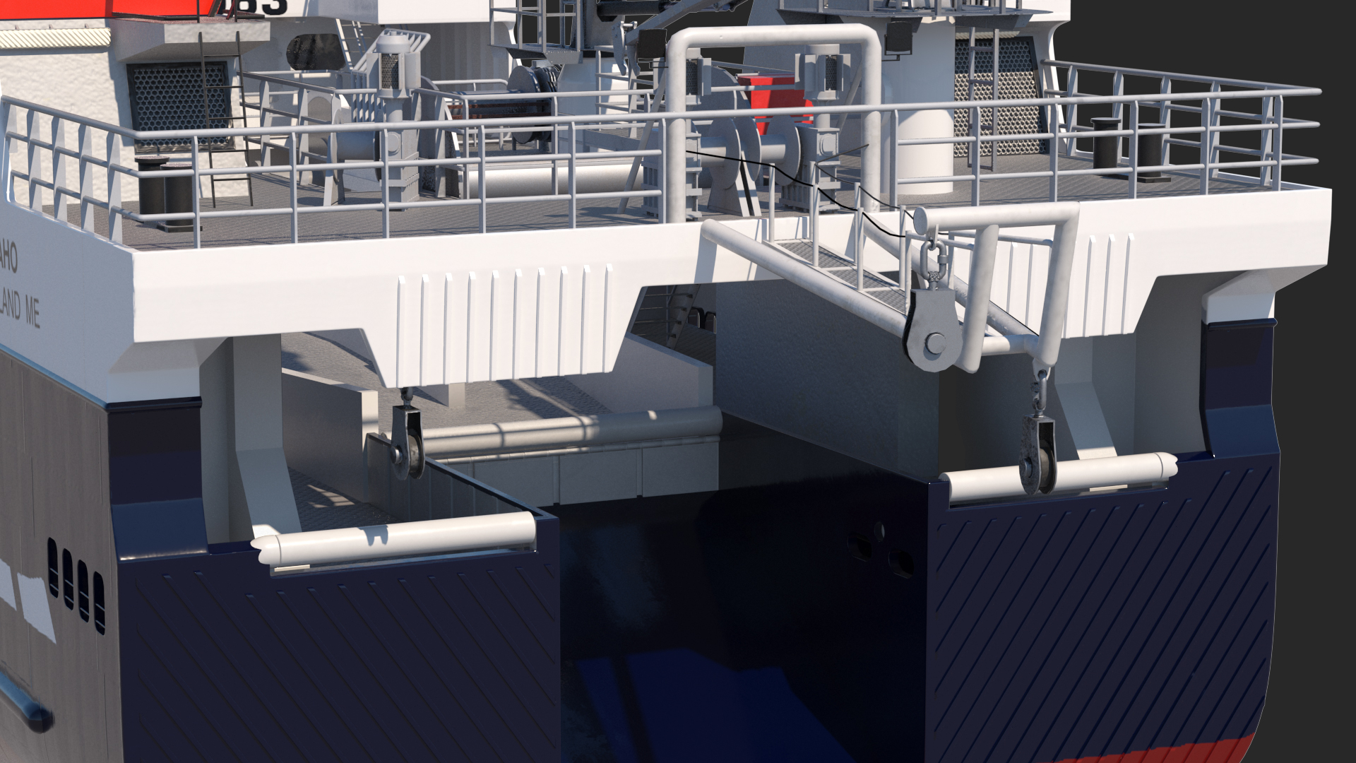 ARAHO Freezer Processor Factory Trawler 3D model
