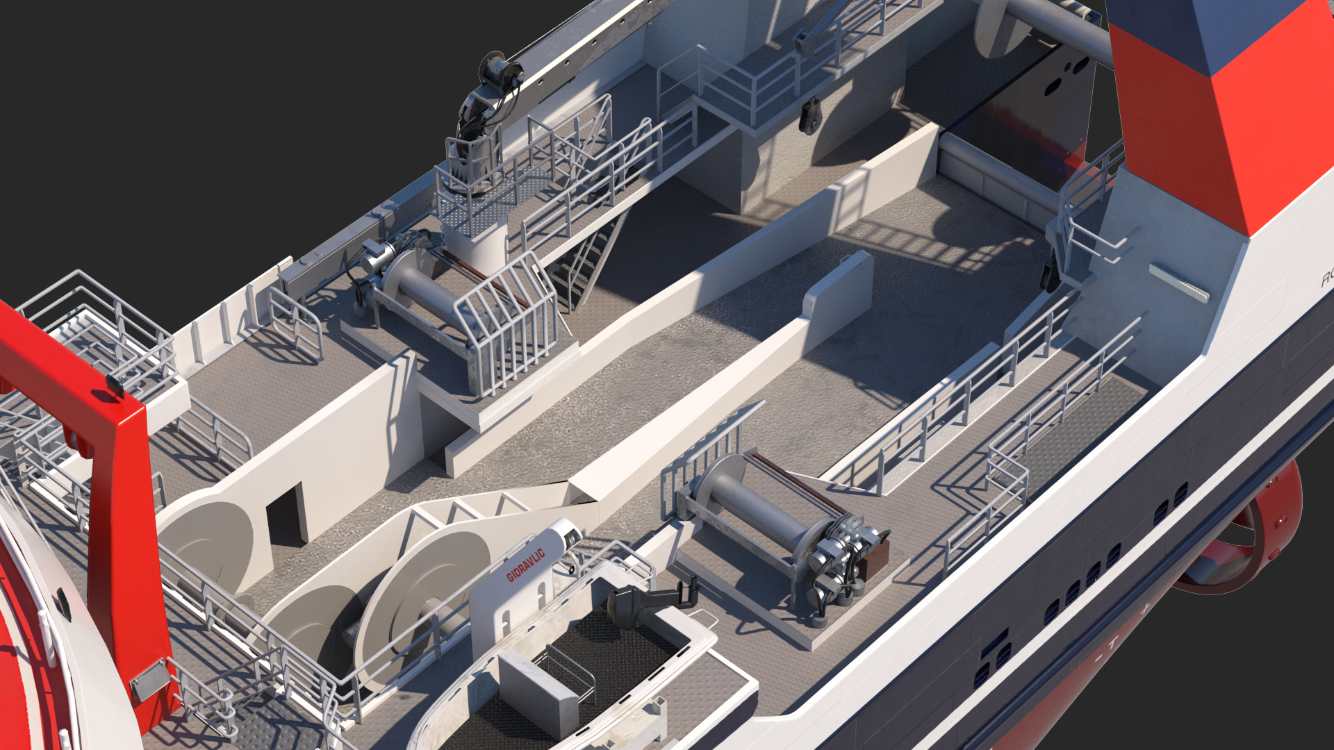 ARAHO Freezer Processor Factory Trawler 3D model