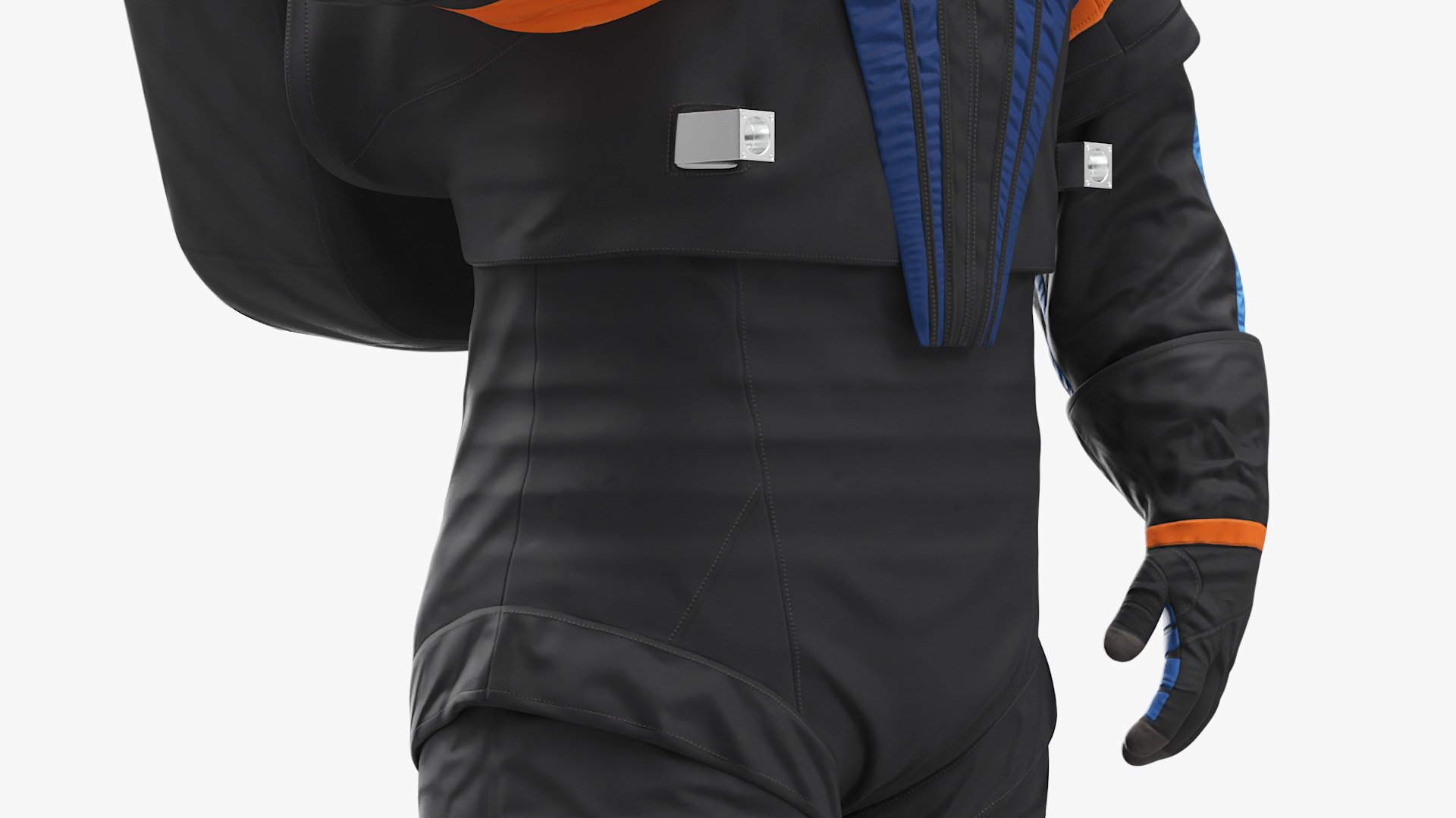 3D Modern Spacesuit on Astronaut Waving Pose