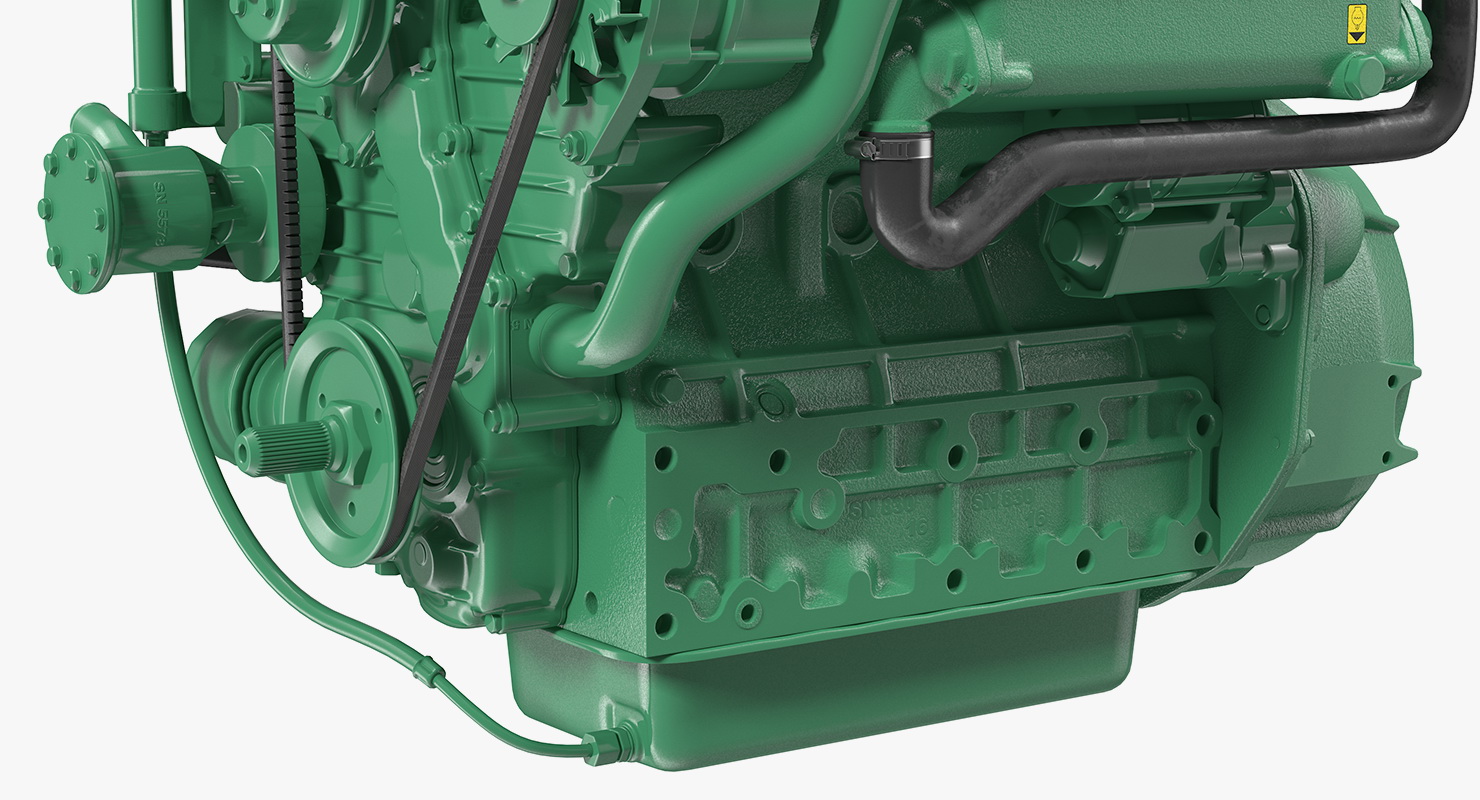 3D model Marine Diesel Engine