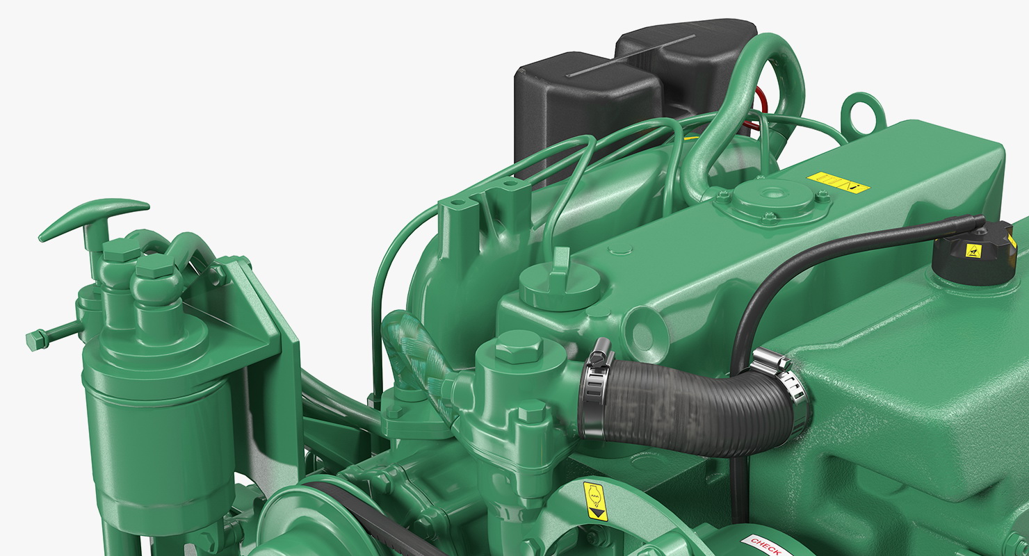 3D model Marine Diesel Engine
