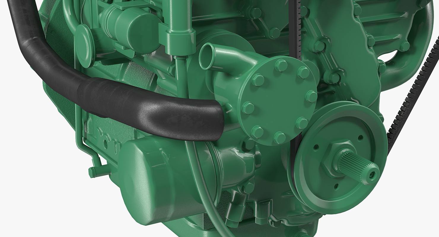 3D model Marine Diesel Engine