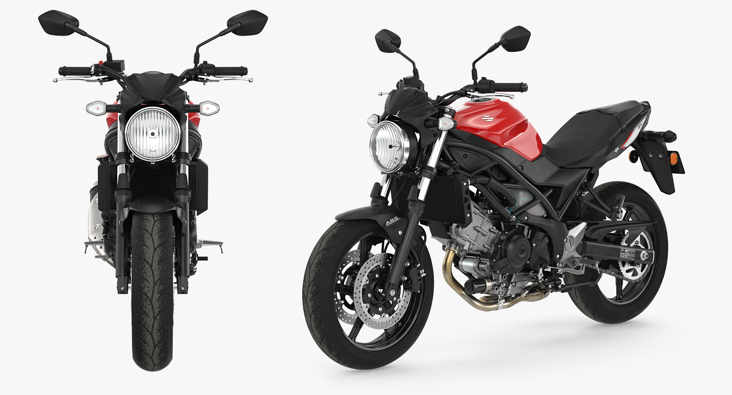 3D Sport Bike Suzuki SV650 2016 model