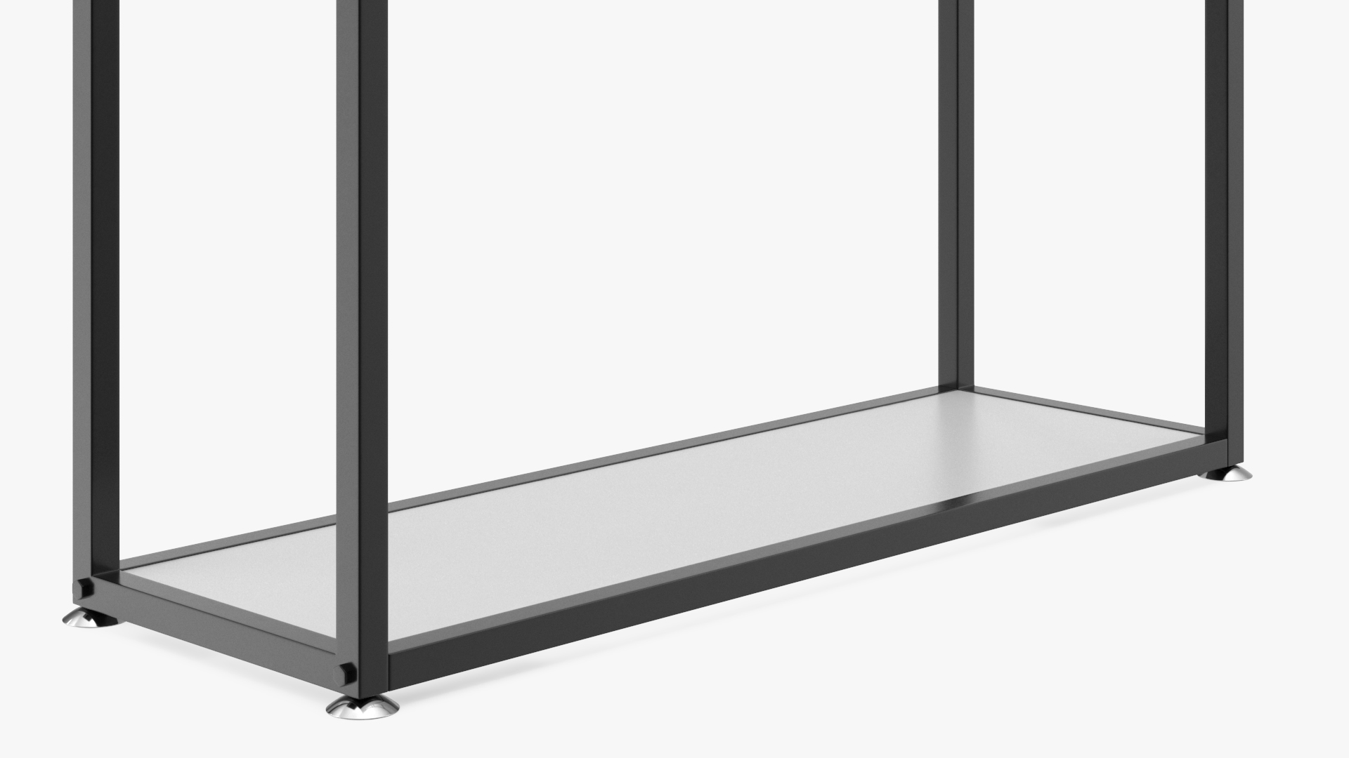 Double Coat Rack Black 3D
