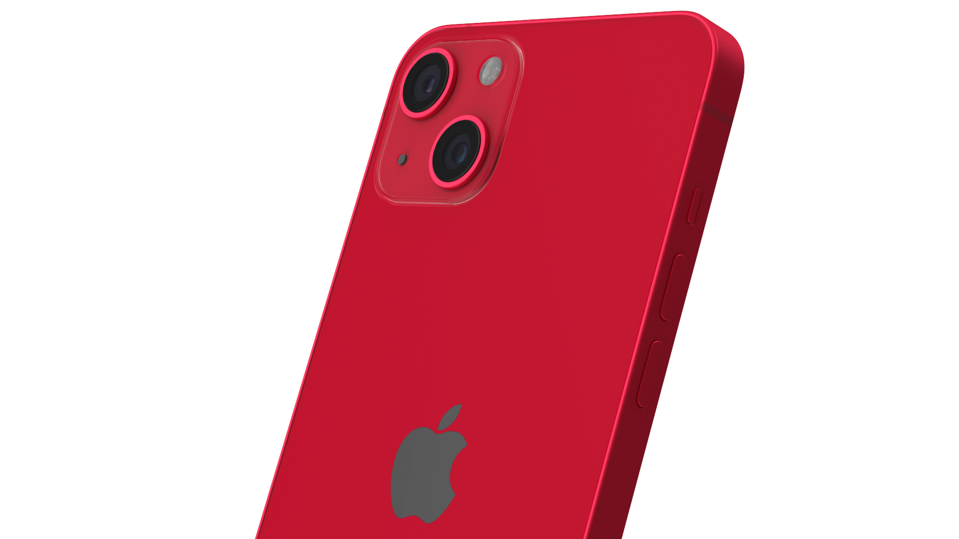 3D iPhone 14 Plus Red model