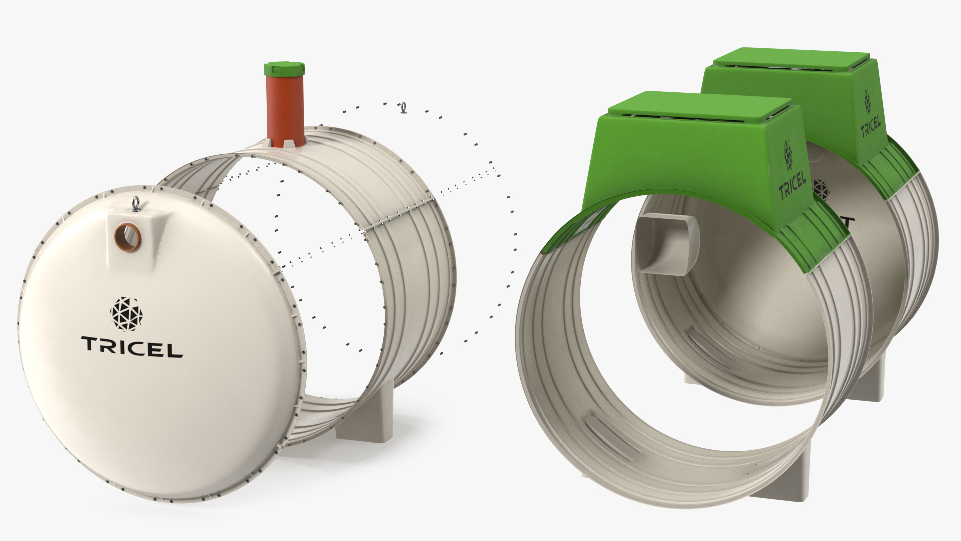 Tricel Novo Sewage Treatment Plant 3D model