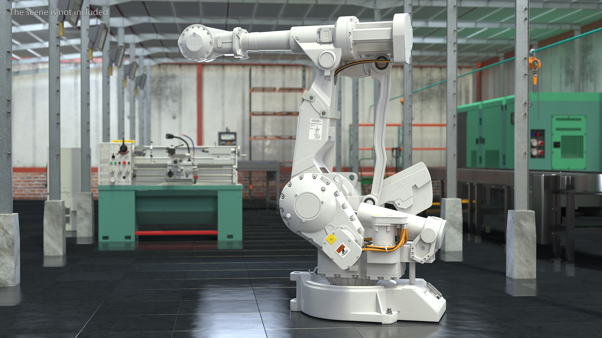 3D High Speed 6 Axis Industrial Robot Rigged