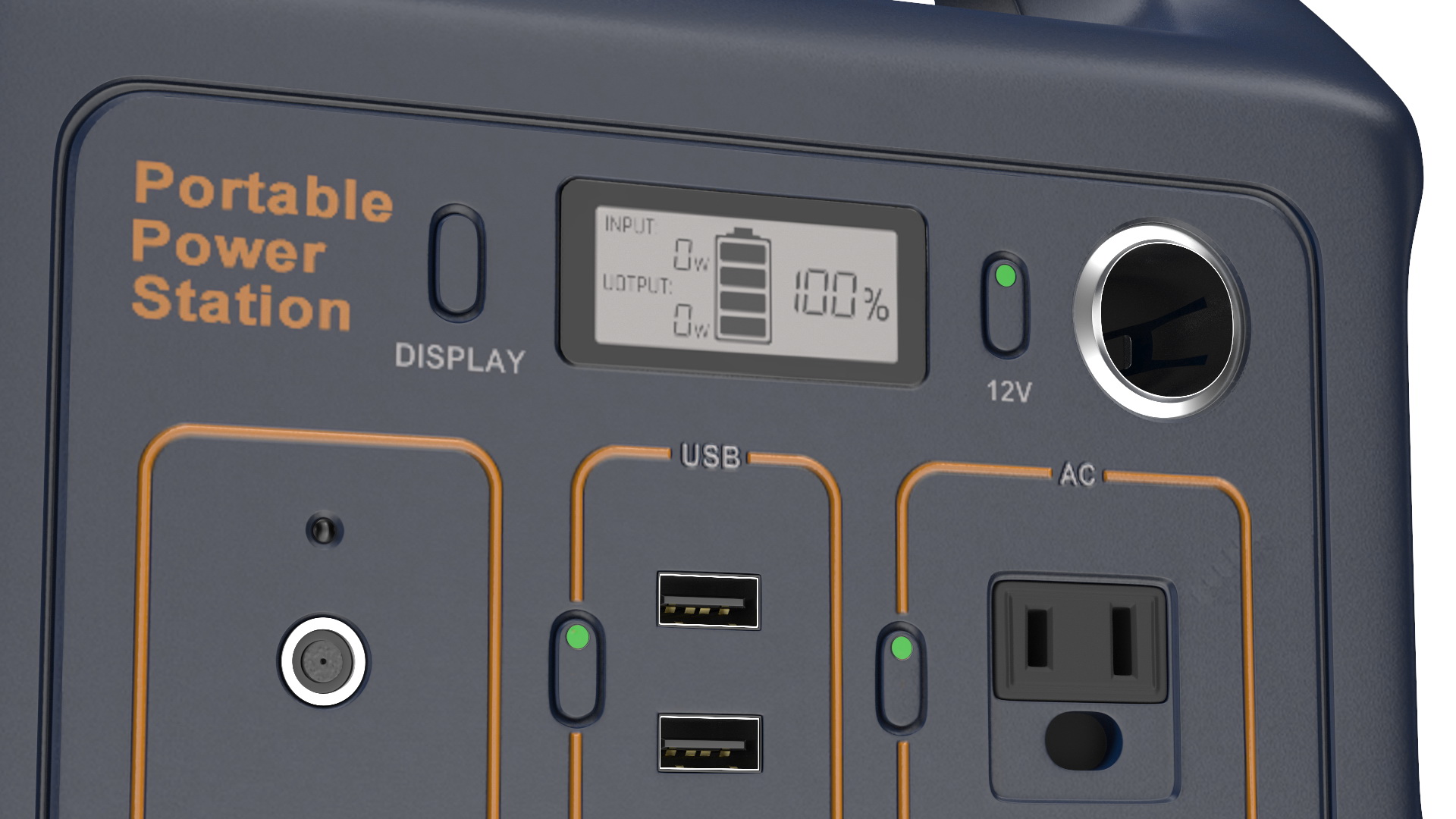 3D High Capacity Portable Power Station