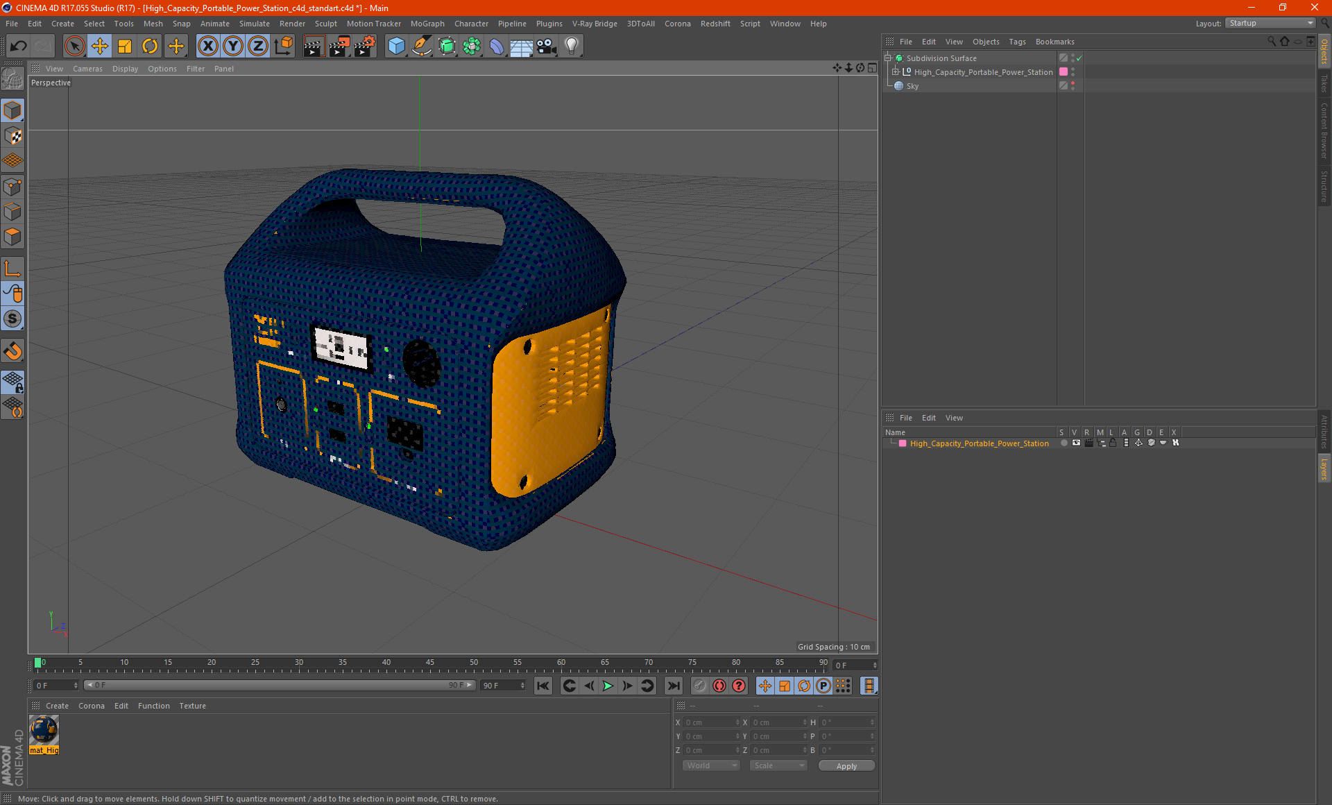 3D High Capacity Portable Power Station