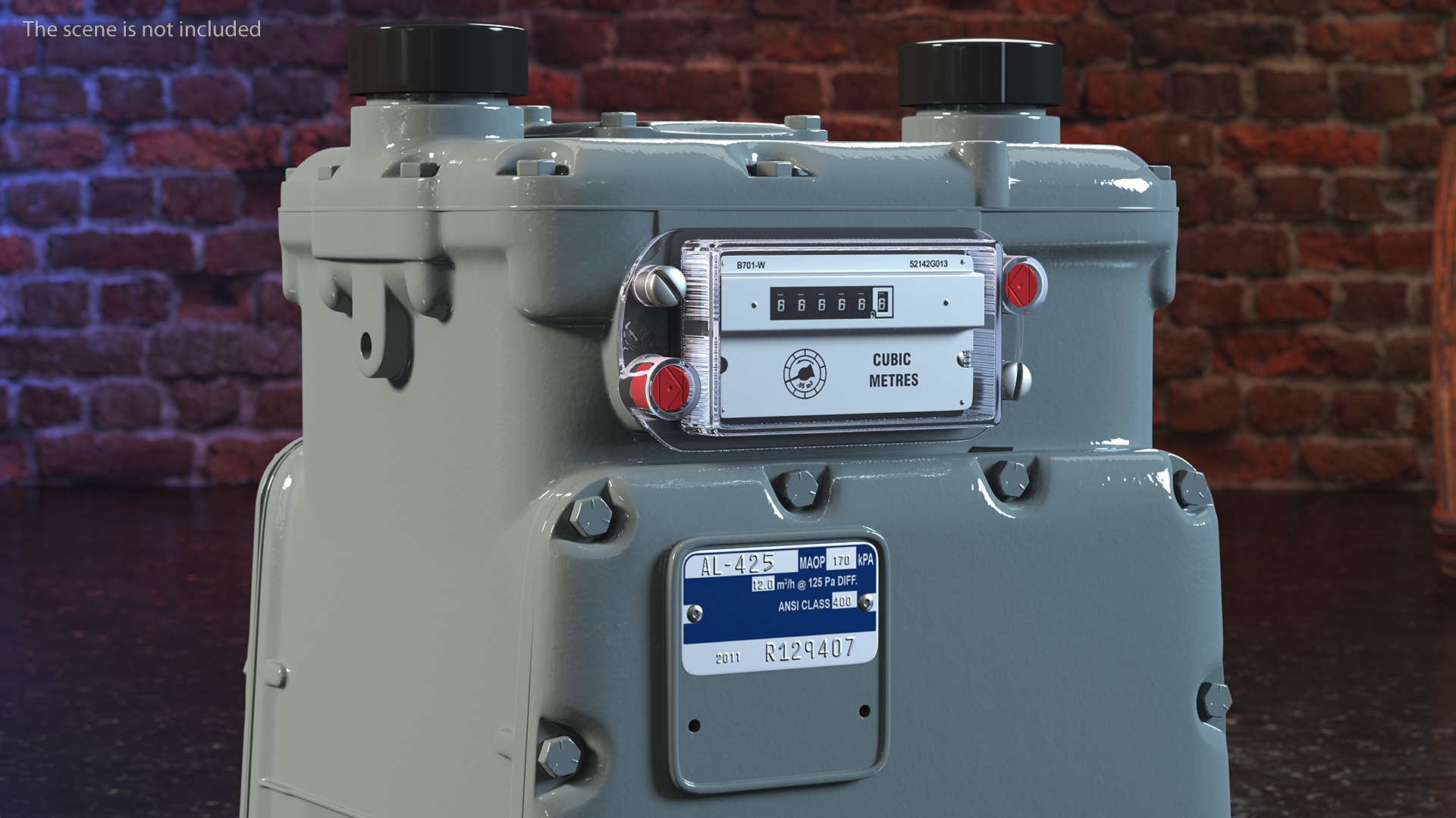 Diaphragm Gas Meter 3D model
