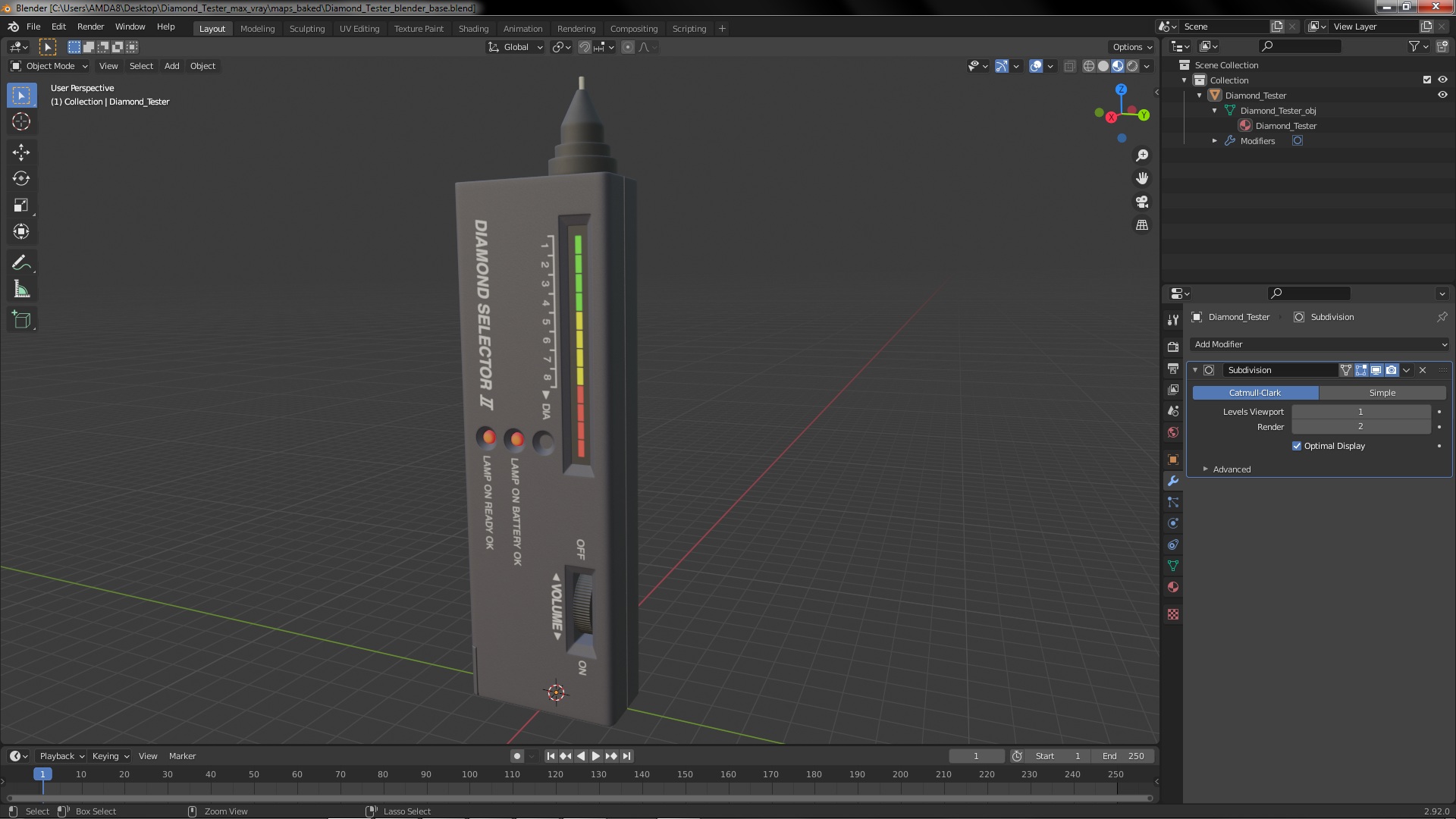 Diamond Tester 3D model
