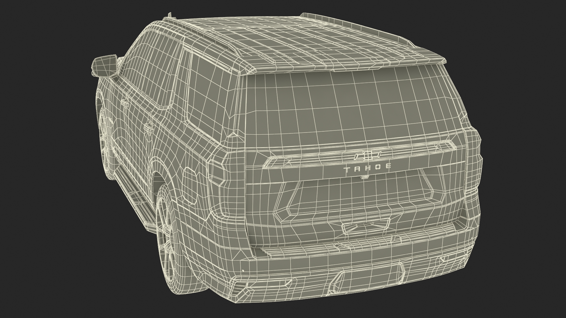 3D model SUV Chevrolet Tahoe 2024 Black