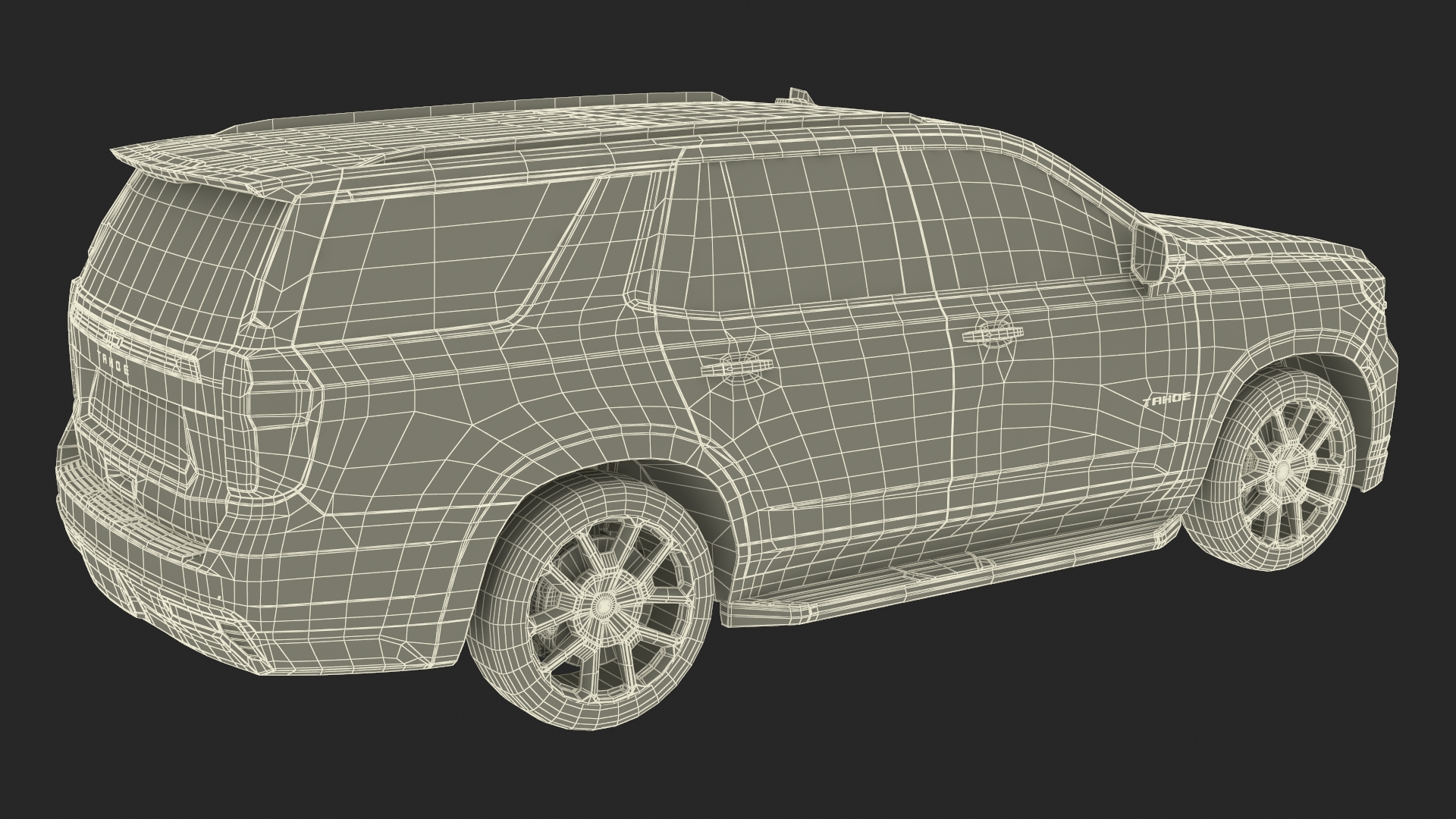 3D model SUV Chevrolet Tahoe 2024 Black