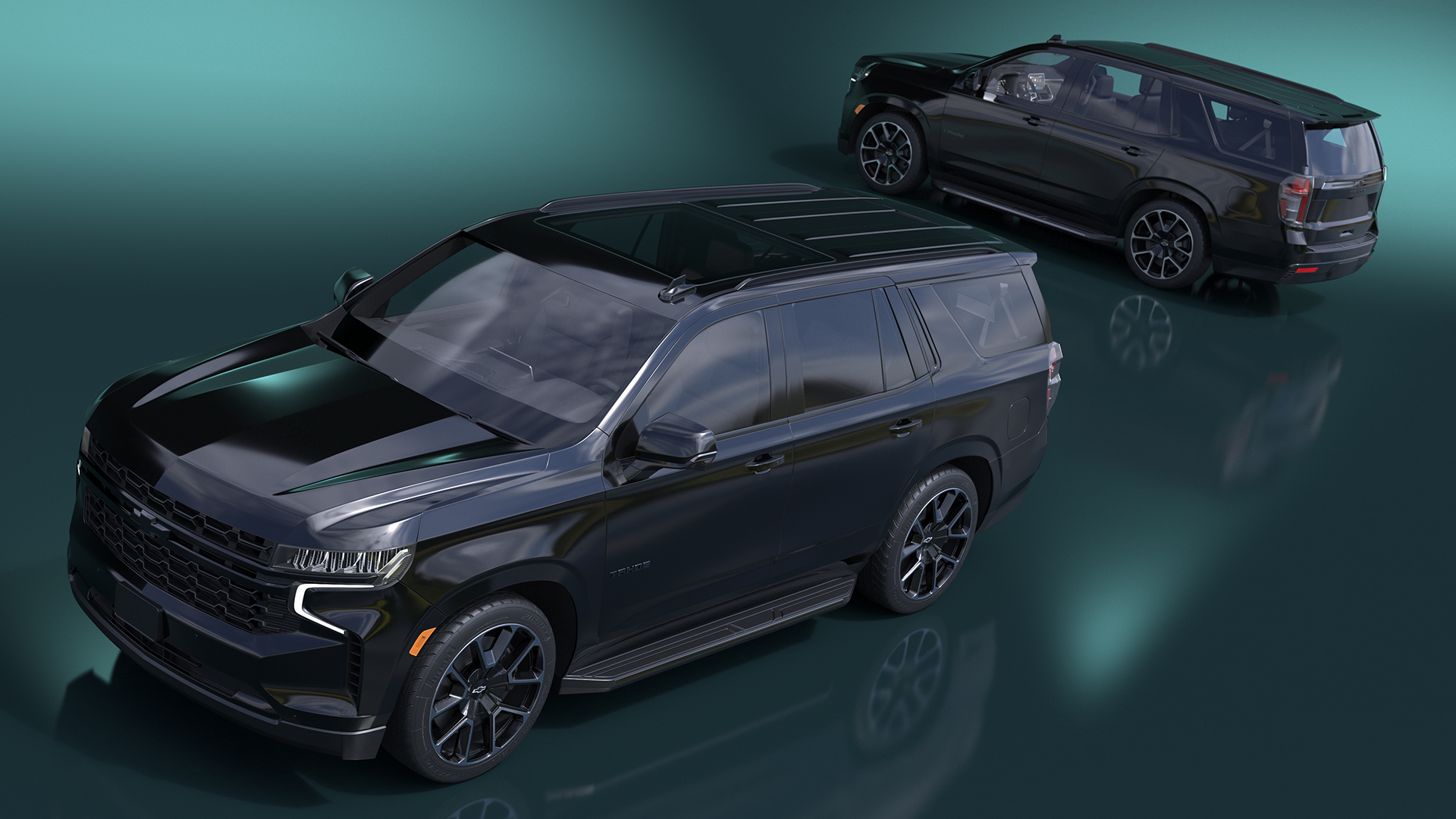 3D model SUV Chevrolet Tahoe 2024 Black
