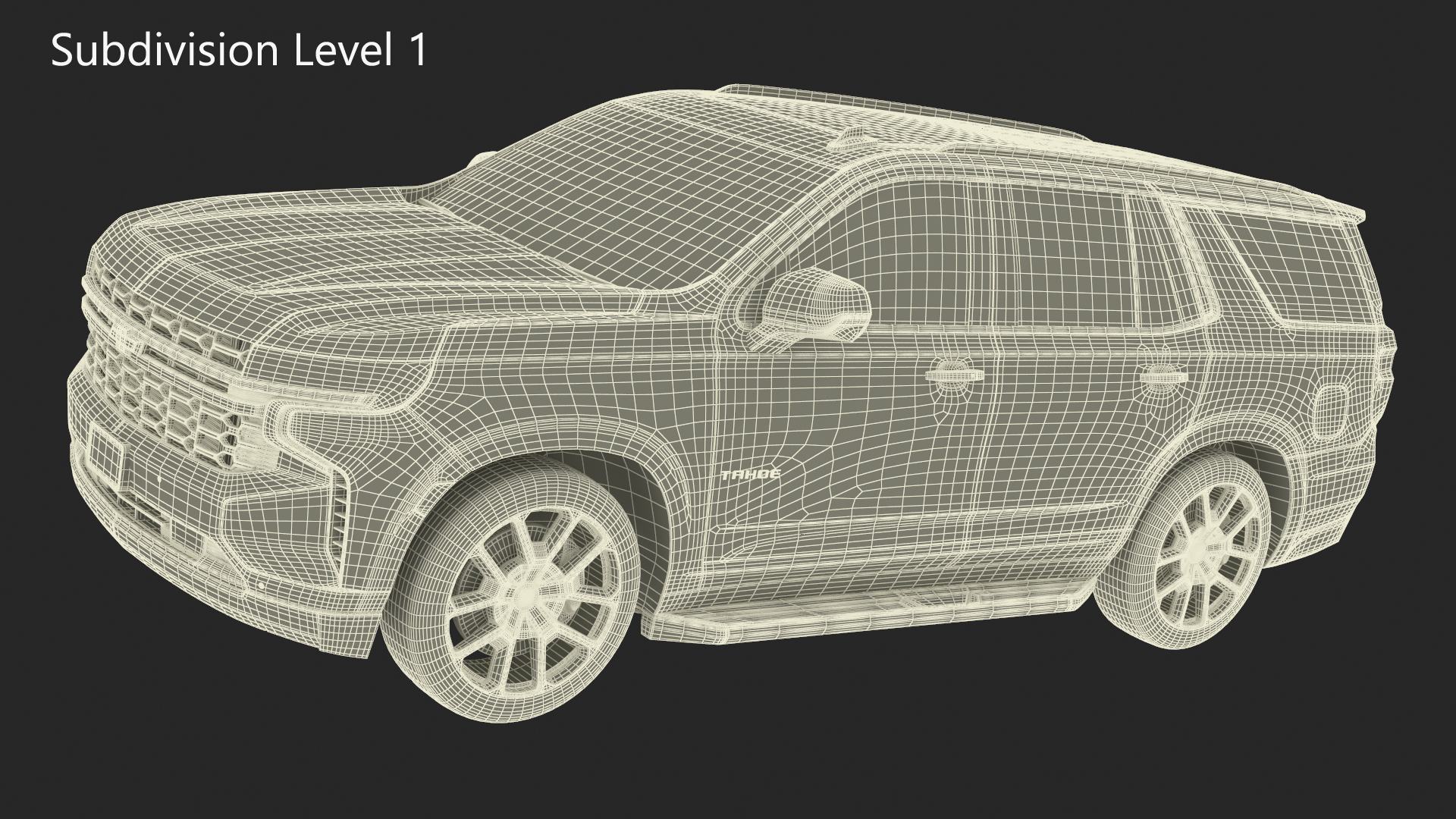 3D model SUV Chevrolet Tahoe 2024 Black