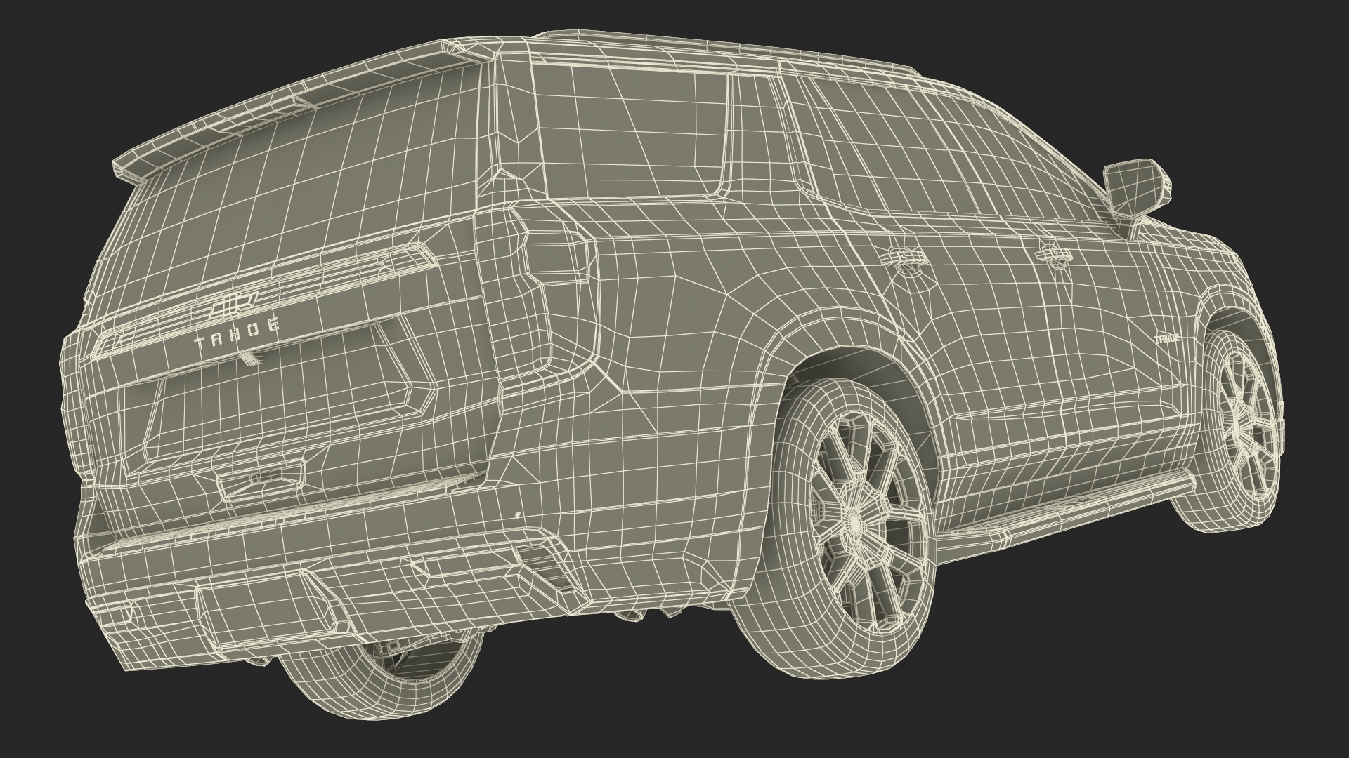 3D model SUV Chevrolet Tahoe 2024 Black