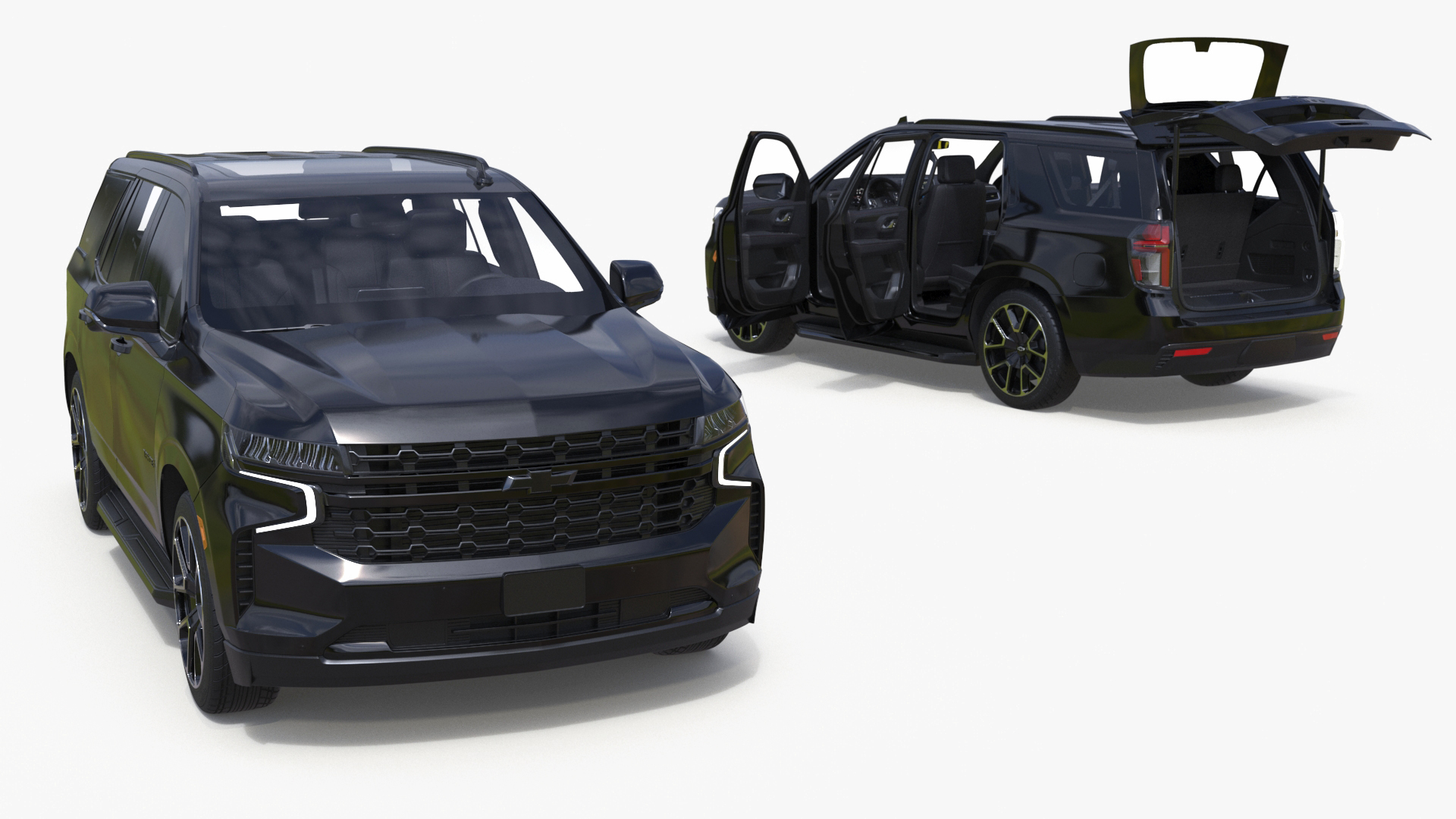 3D model SUV Chevrolet Tahoe 2024 Black