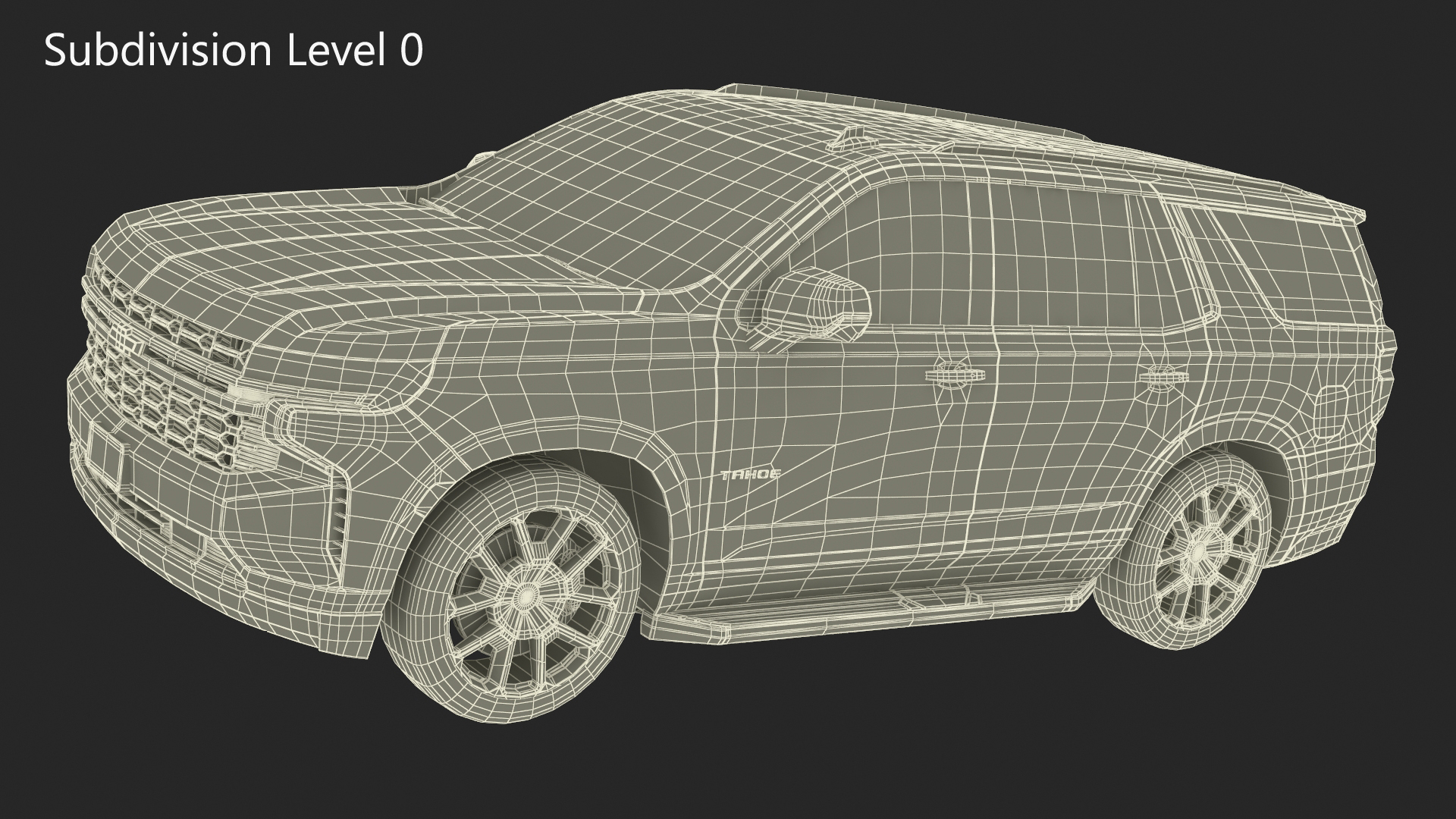 3D model SUV Chevrolet Tahoe 2024 Black