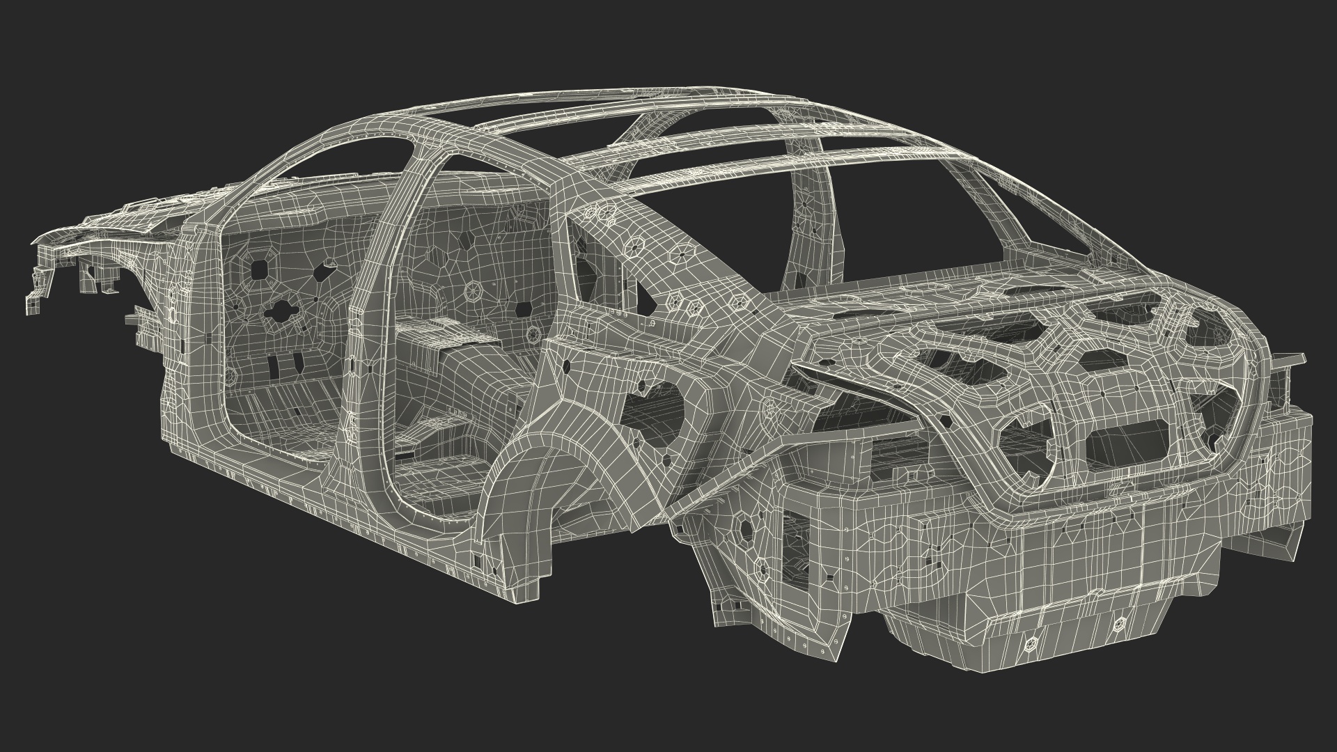 Car Body on Frame 3D