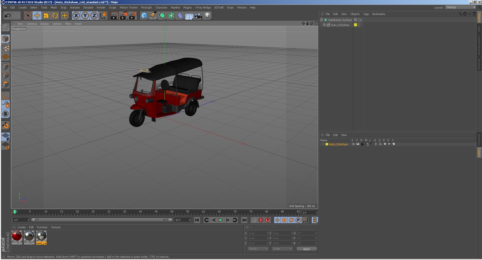 3D Auto Rickshaw model