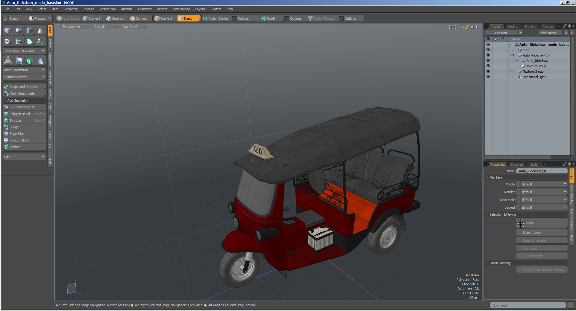 3D Auto Rickshaw model