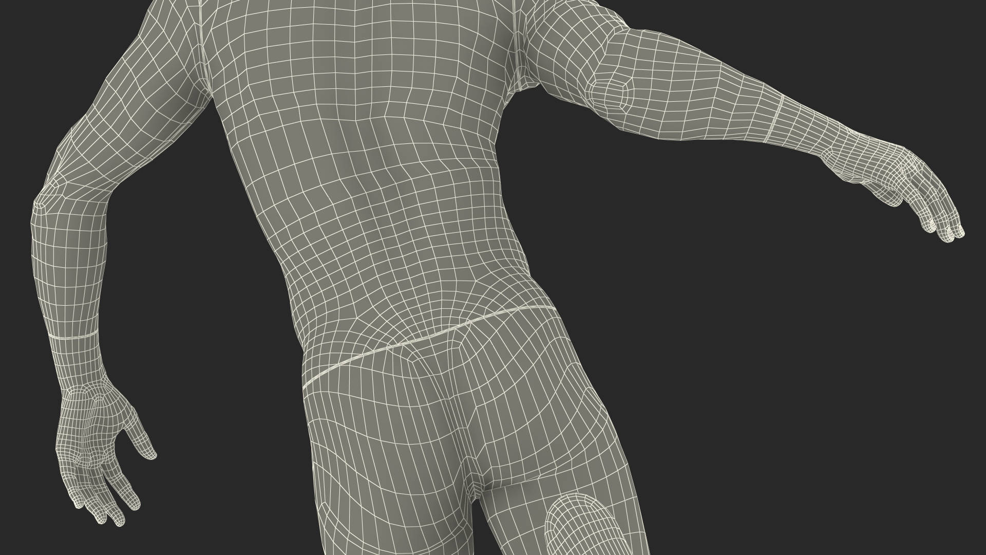 3D model Man Sports Mannequin Playing Basketball White
